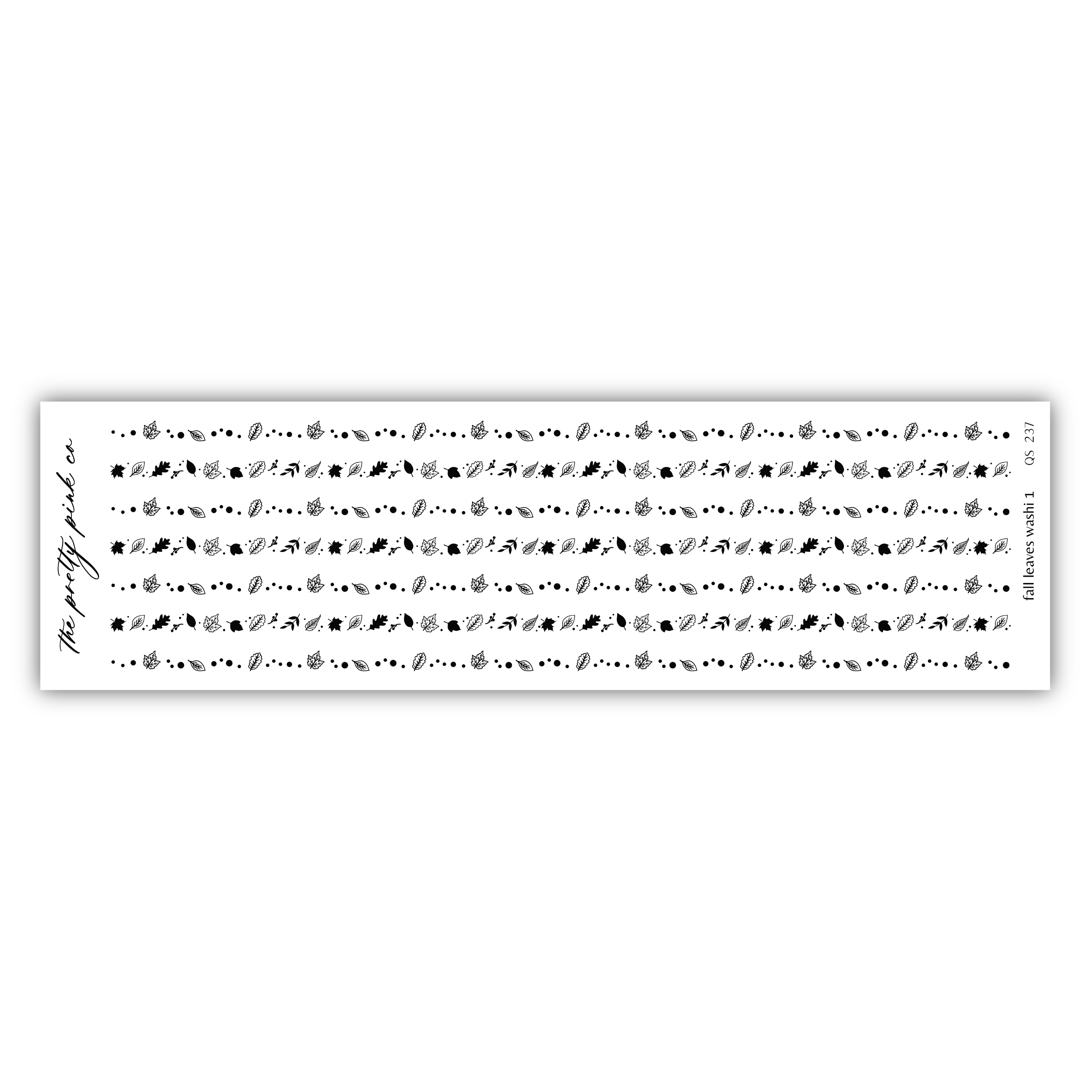 The image is a white sheet of paper with a repeating pattern of black dots and lines.