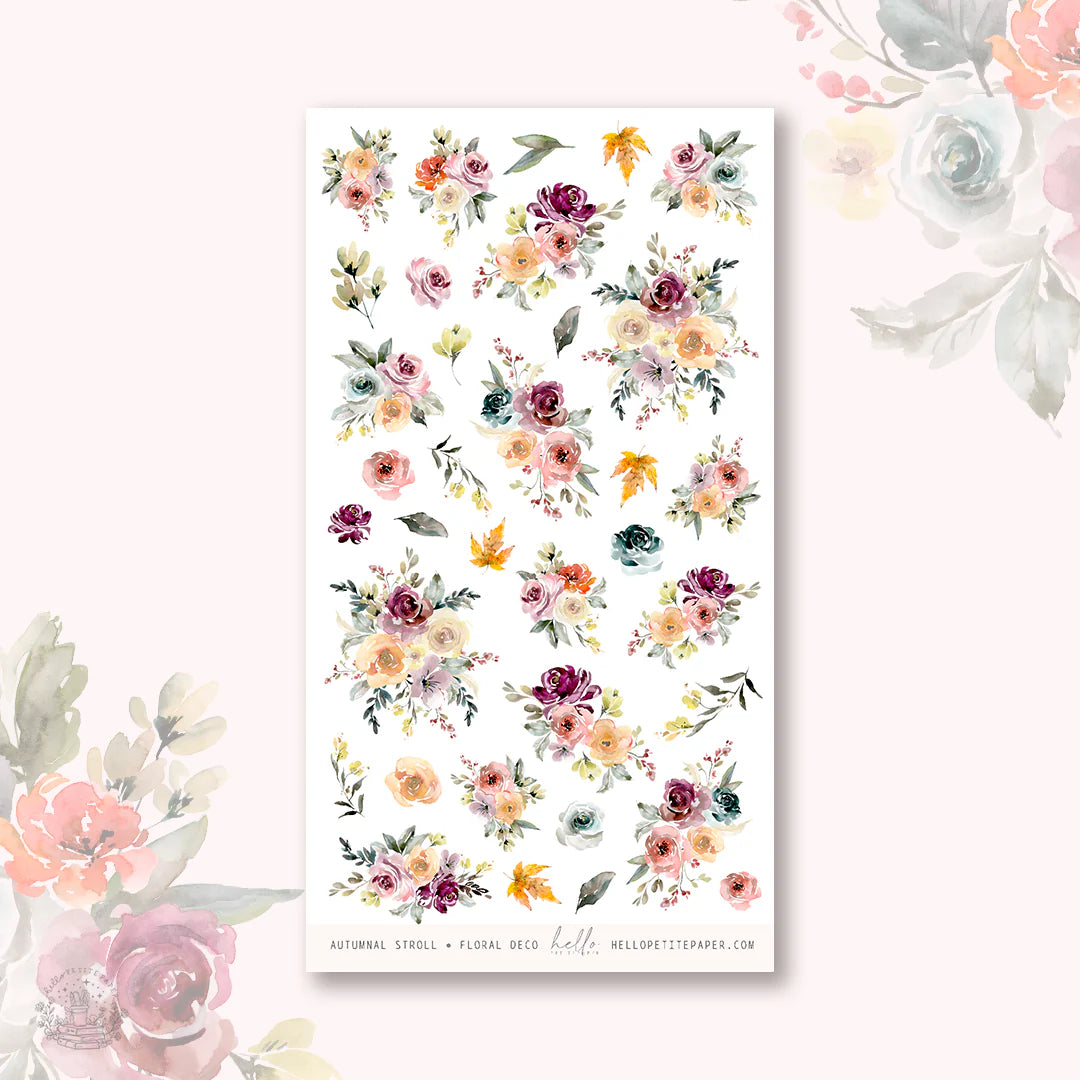 The image is a collage of various floral designs, including different types of flowers and leaves, arranged in a visually appealing manner.