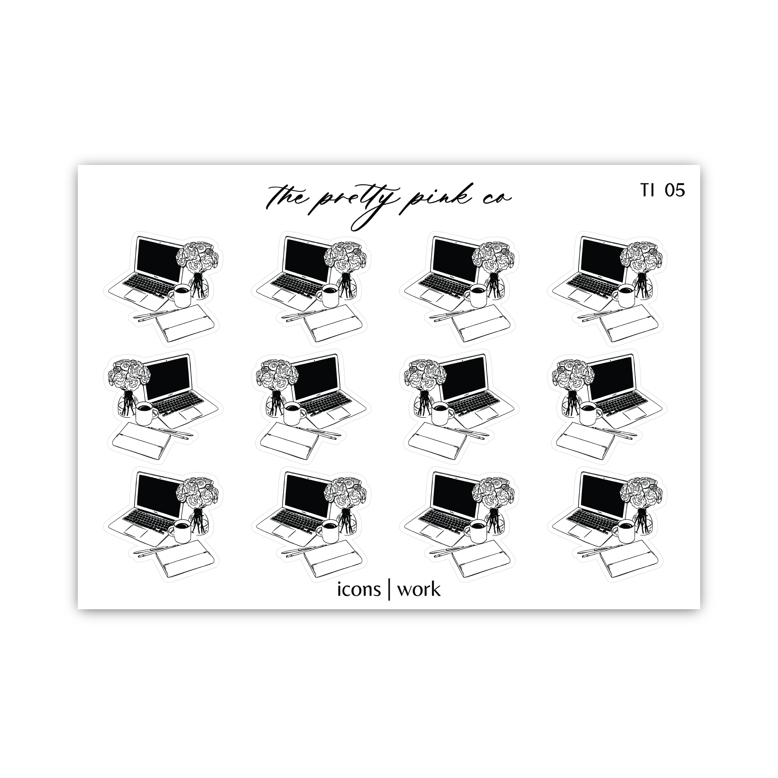 a sticker with a bunch of computers on it