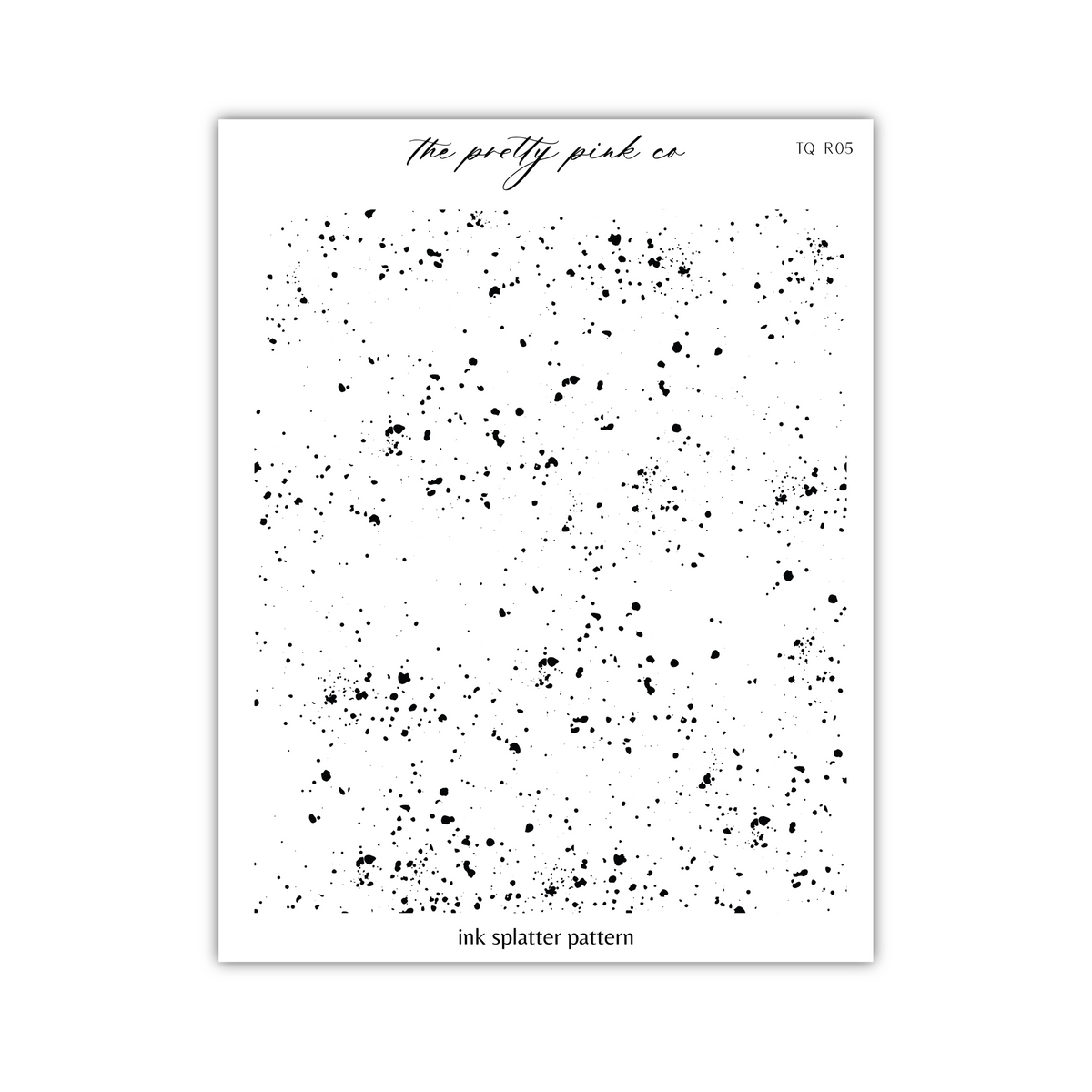 Slated Ink Pattern Ink Splatter Pattern