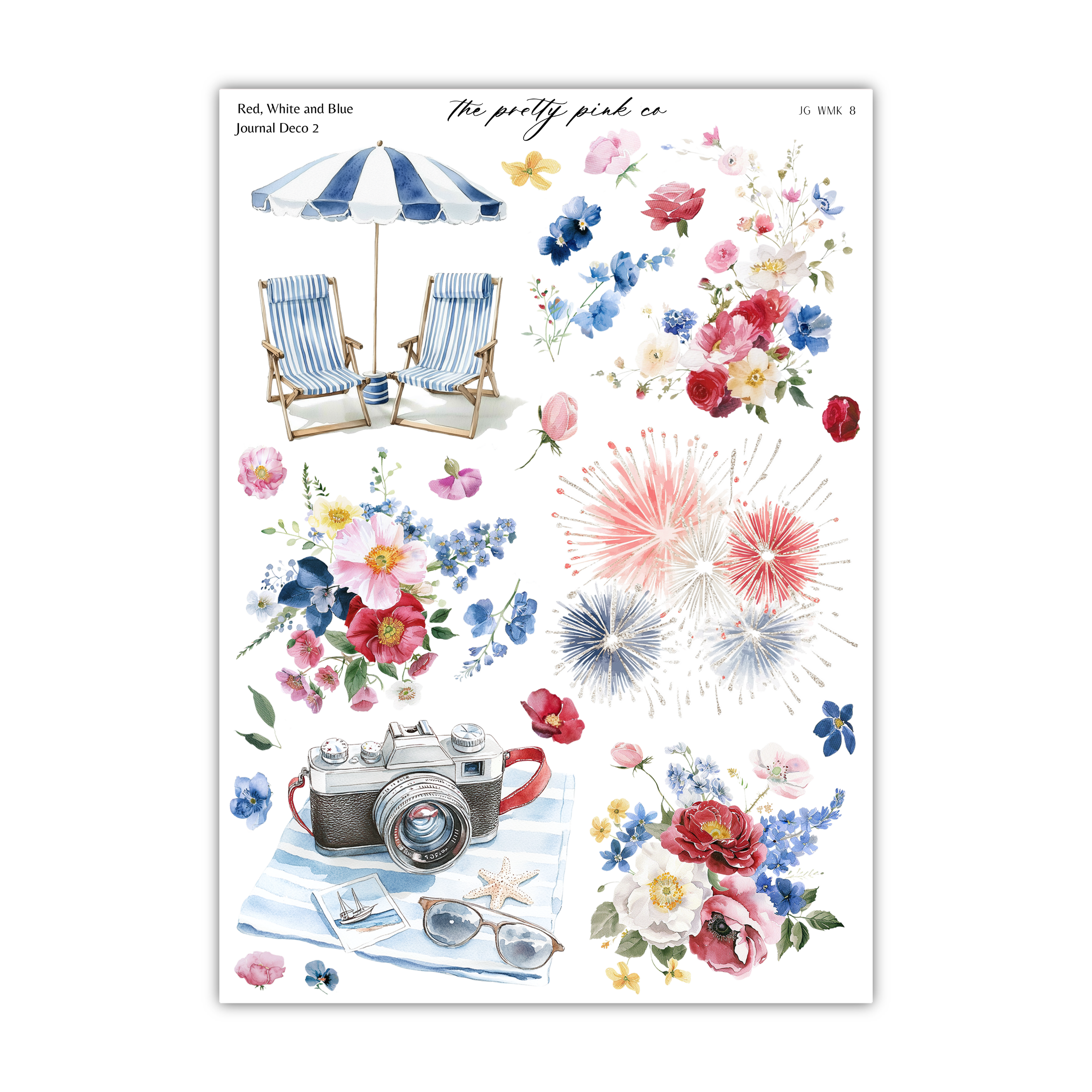Red, White and Blue | Journaling Kit