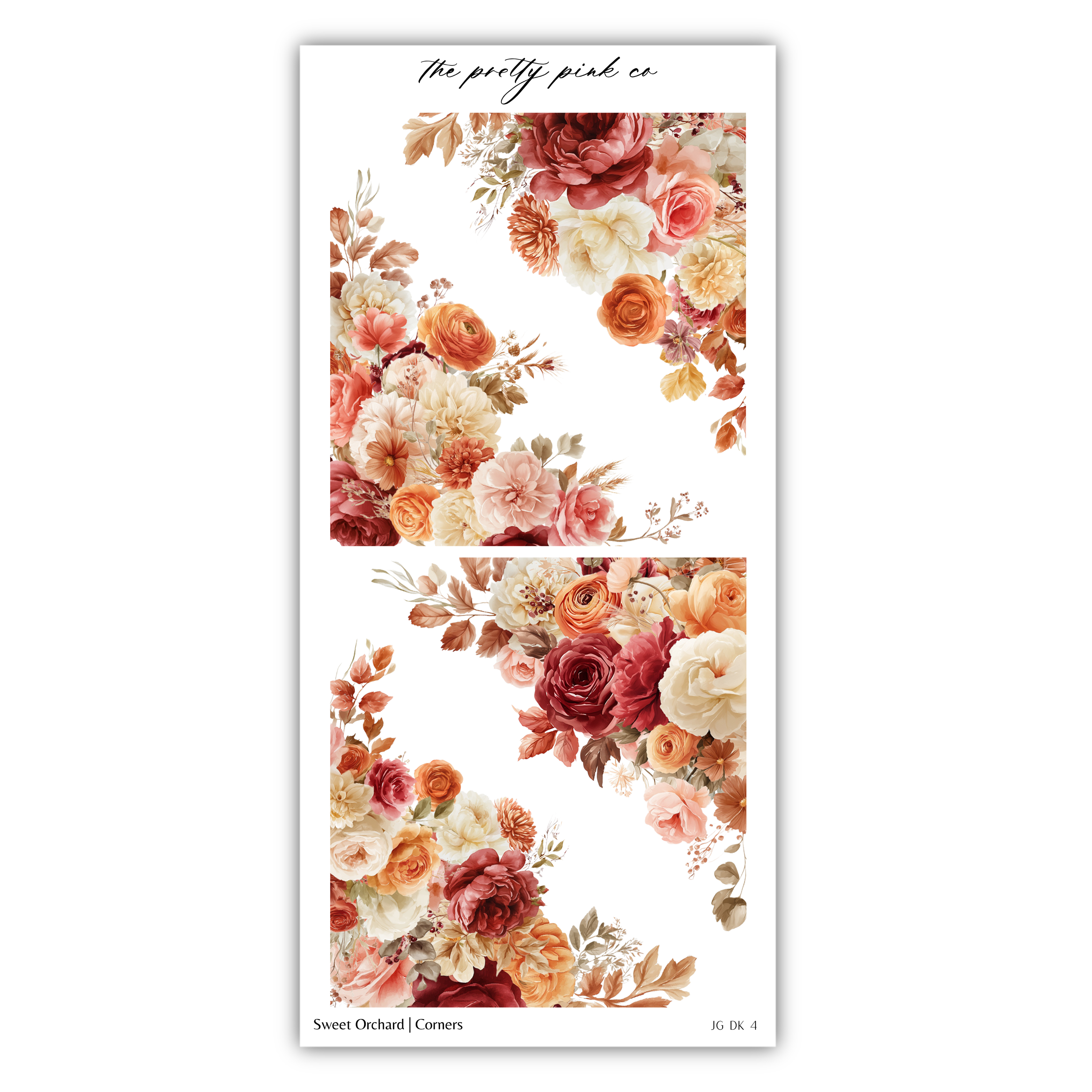 The image is a collage of two floral images, each featuring a variety of colorful flowers such as roses, peonies, and other blooms. The images are arranged in a vertical format, with the top image on the left and the bottom image on the right. The flowers are depicted in different shades of red, orange, and yellow, creating a vibrant and visually appealing composition.
