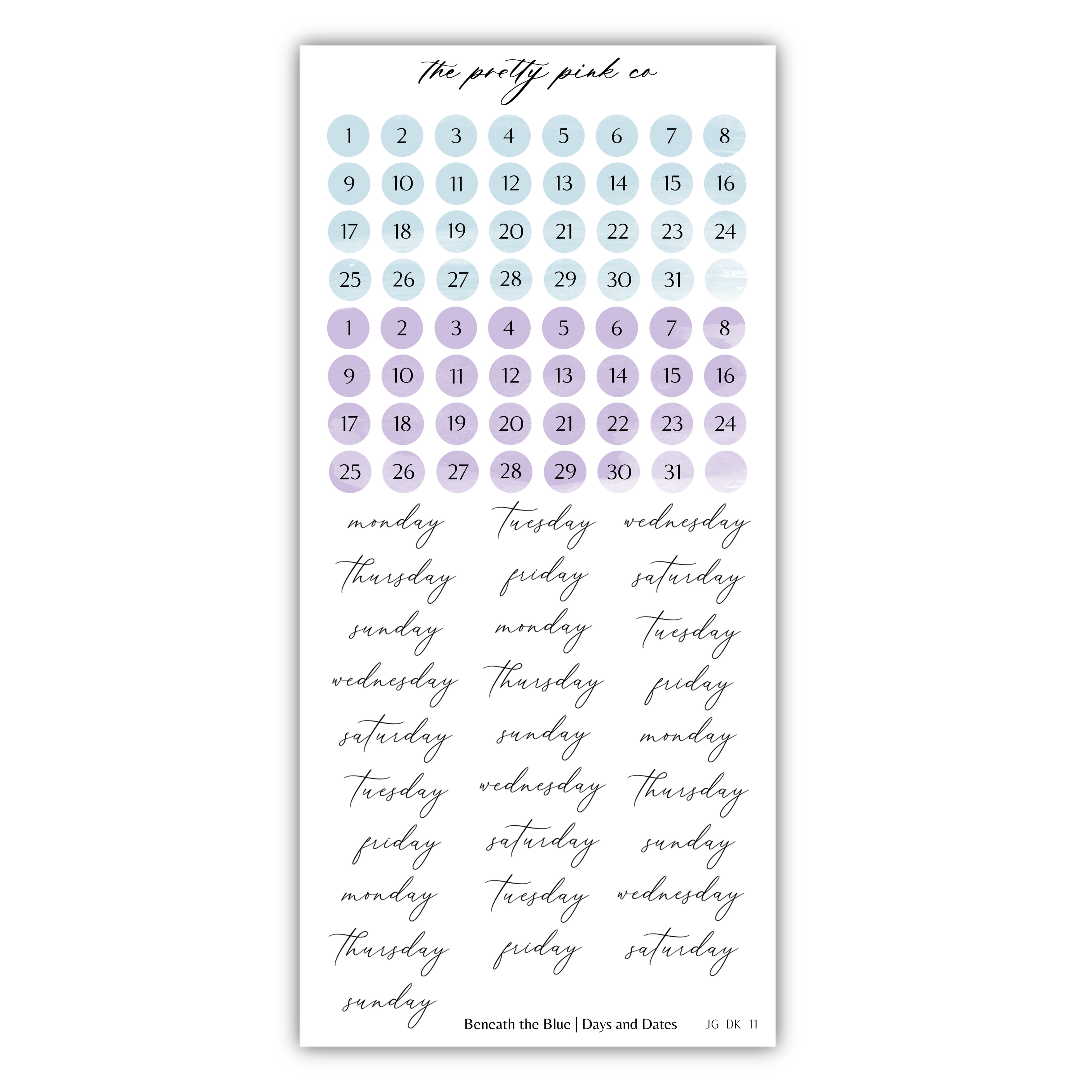 a planner sticker with the words happy friday