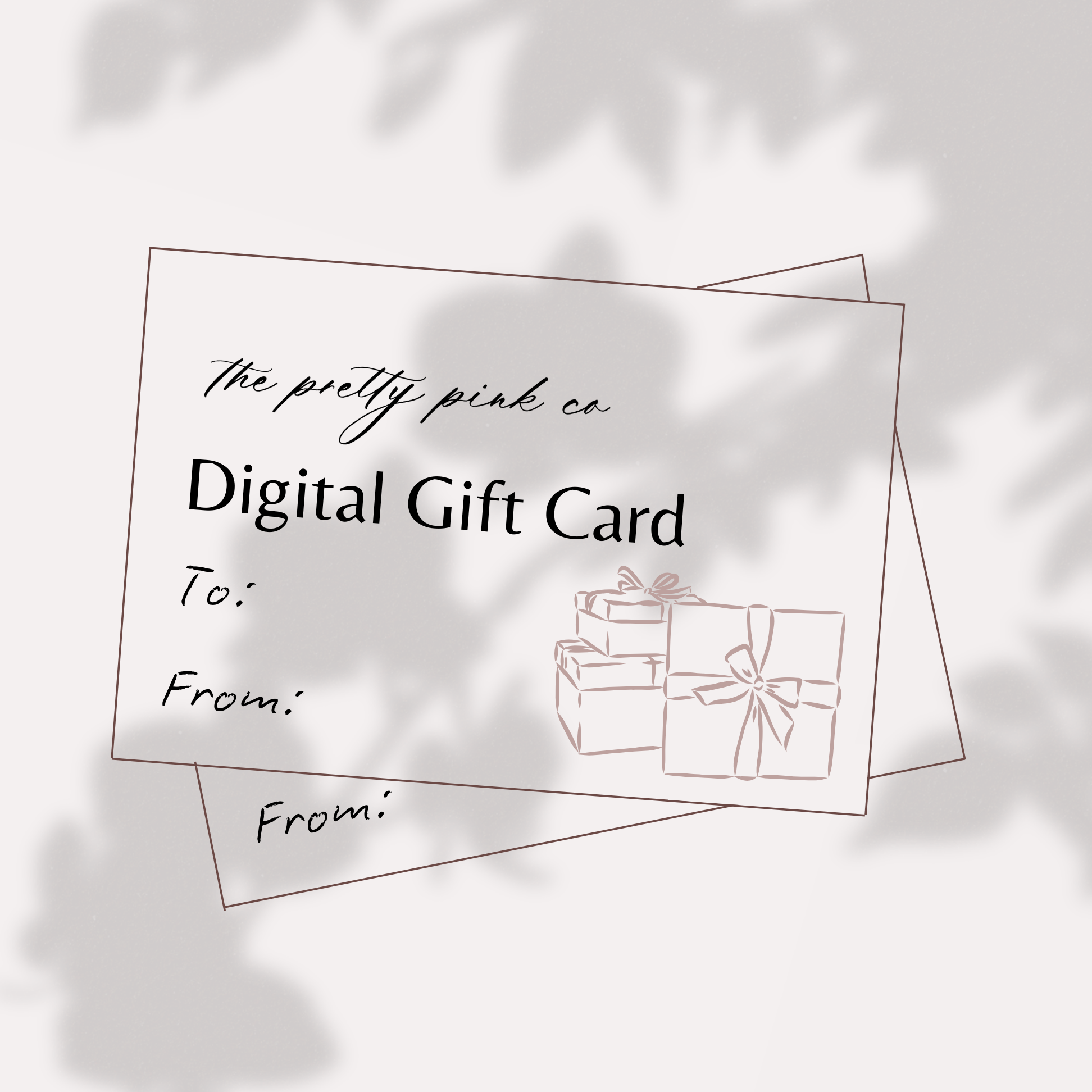 The Pretty Pink Co Gift Card