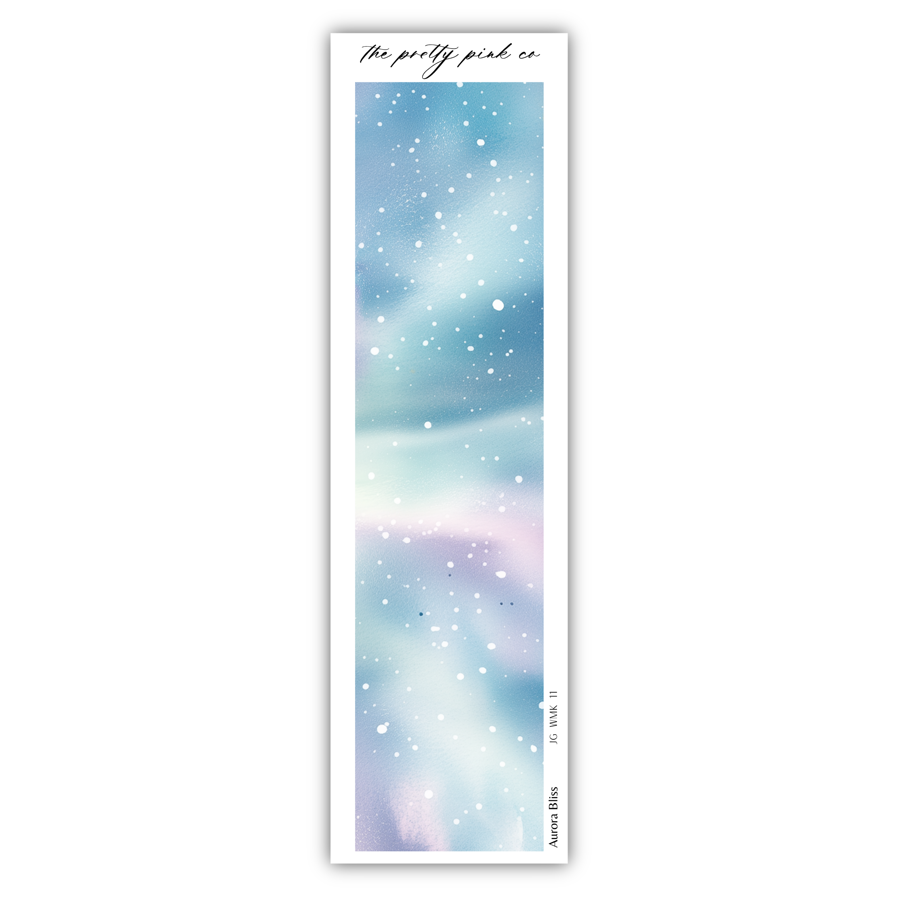 a bookmark with a picture of the sky and stars