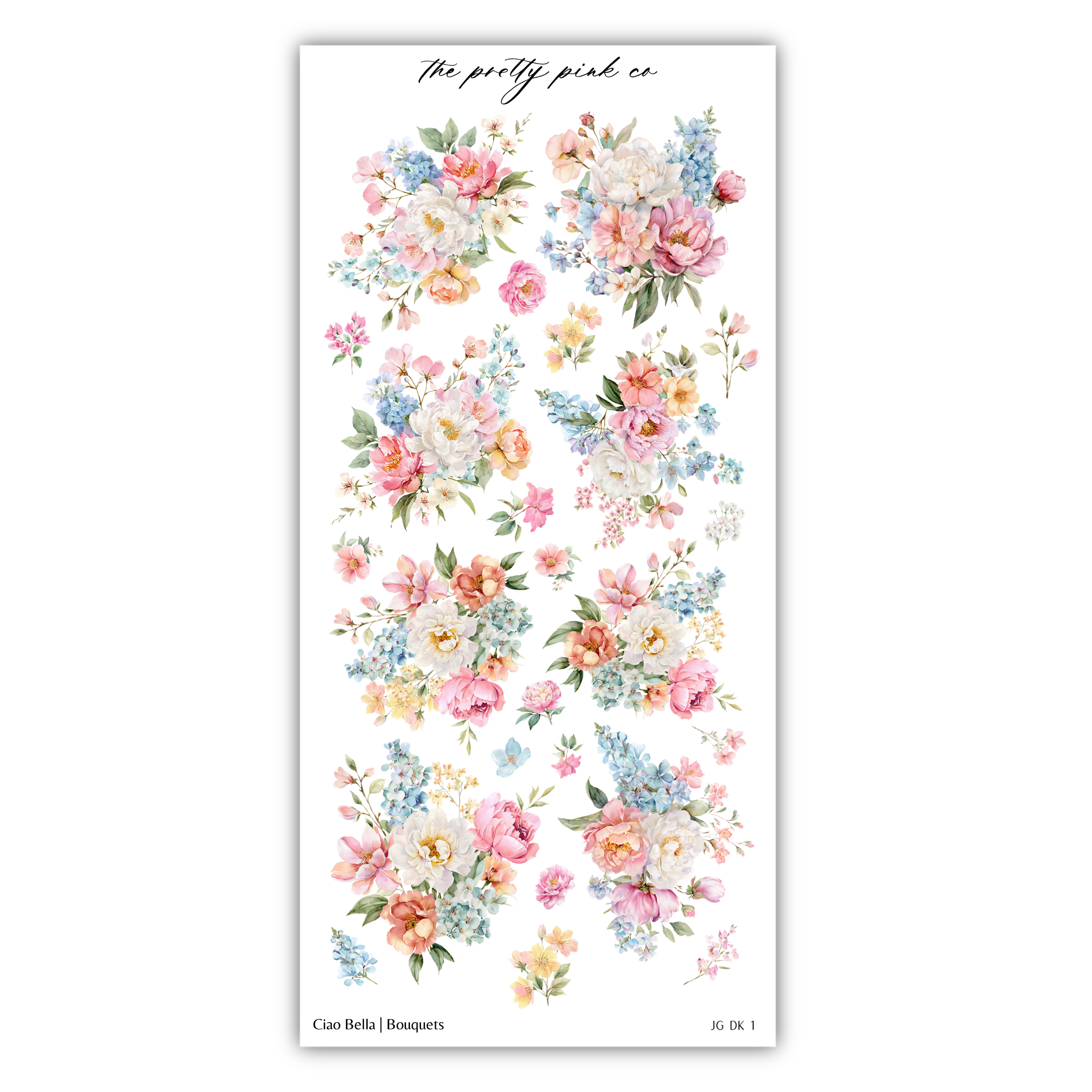The image is a collage of various floral designs, including different types of flowers and bouquets. The designs are arranged in a vertical format, showcasing a variety of colors and styles.