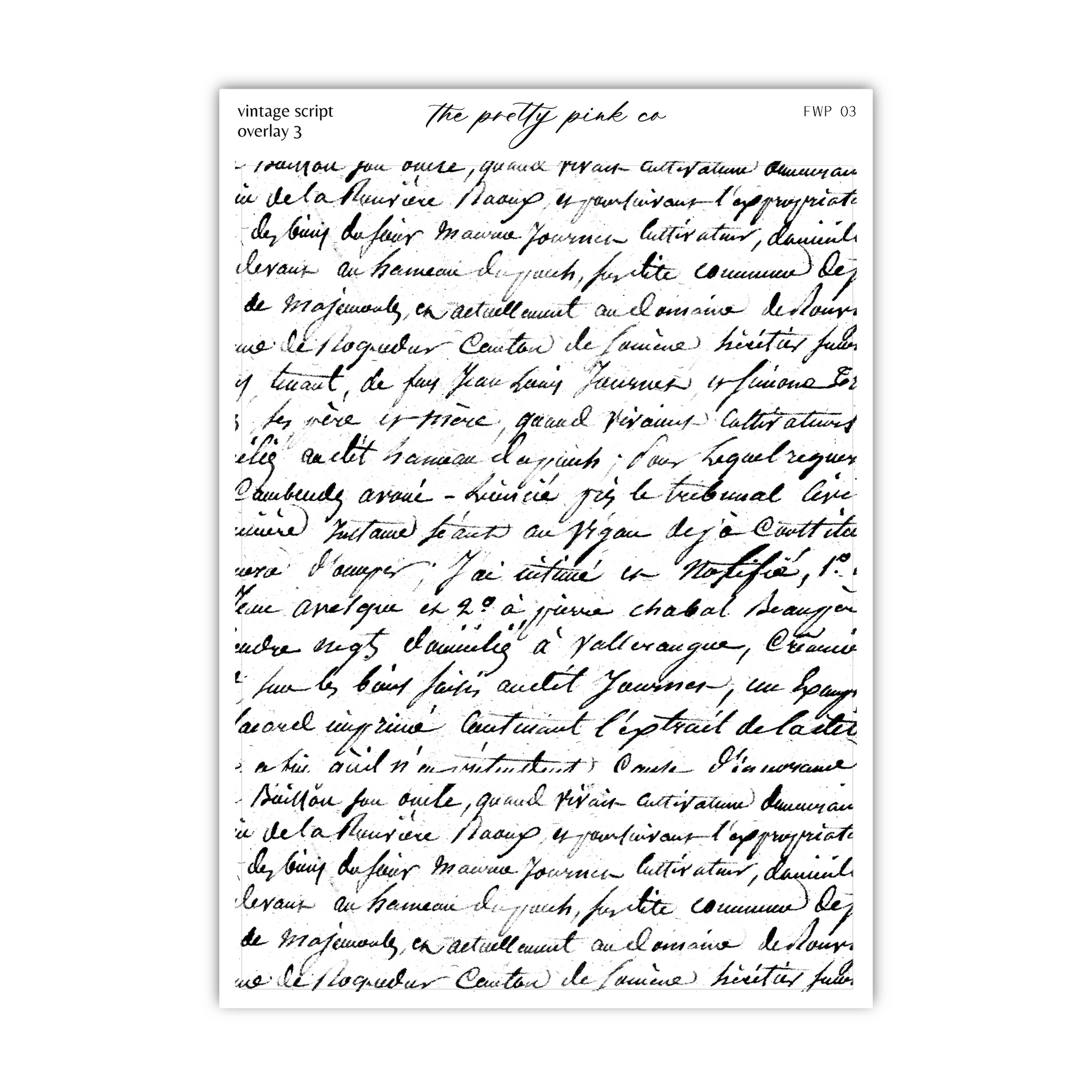 Vintage Script Overlay 3