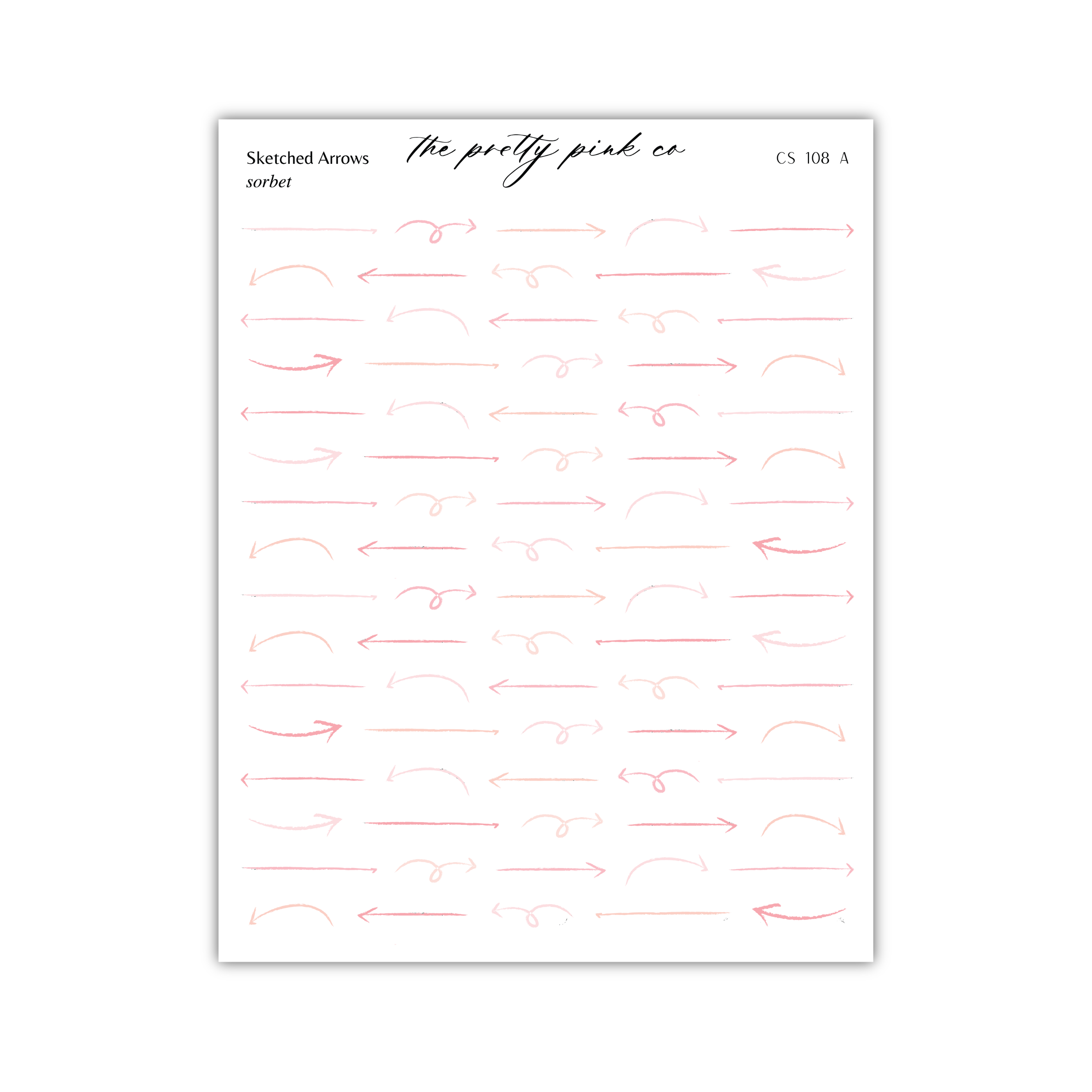 a grid of various hand-drawn lines and arrows in different styles and directions, creating a visually interesting and dynamic composition.