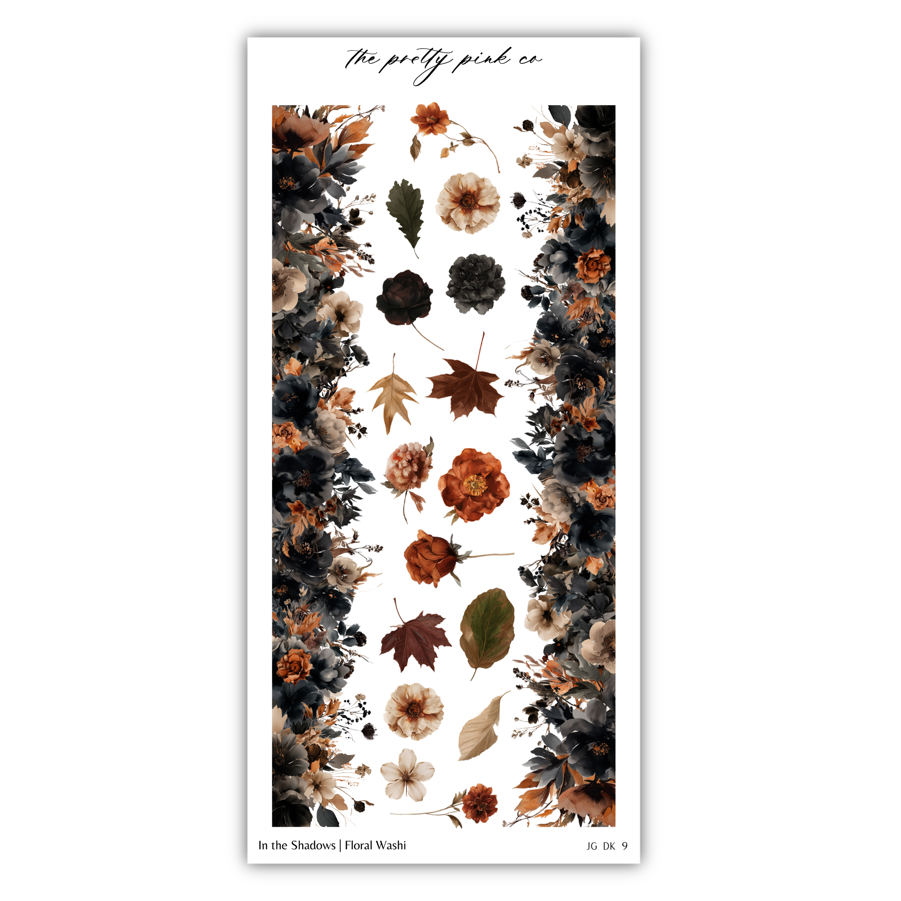The image is a collage of various floral elements, including flowers, leaves, and branches, arranged in a visually appealing manner.