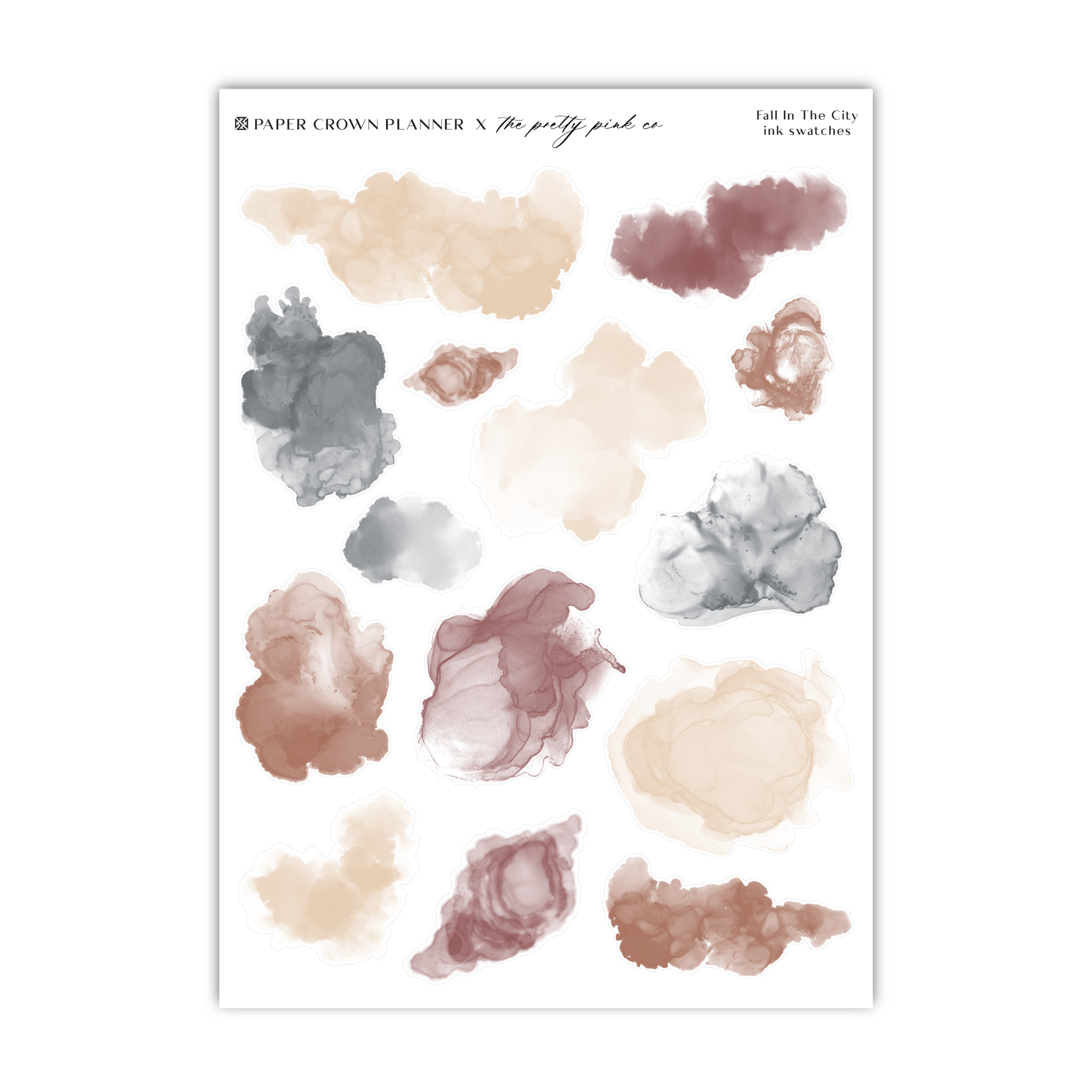 a sheet of watercolor paint on a white background