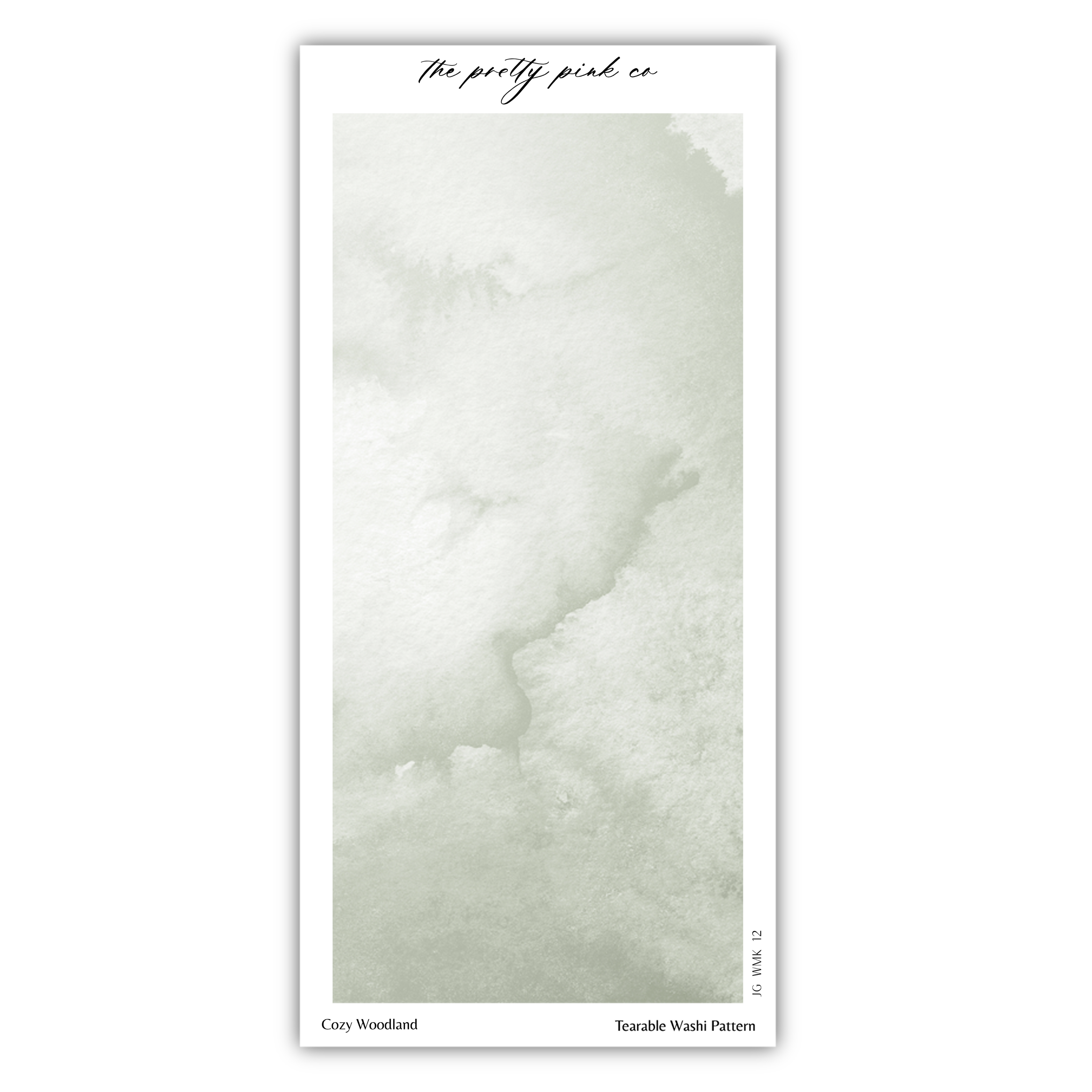 A watercolor painting of a cloudy sky, with a text overlay that reads "The pretty pink co" and "Terrable Wealth Pattern".