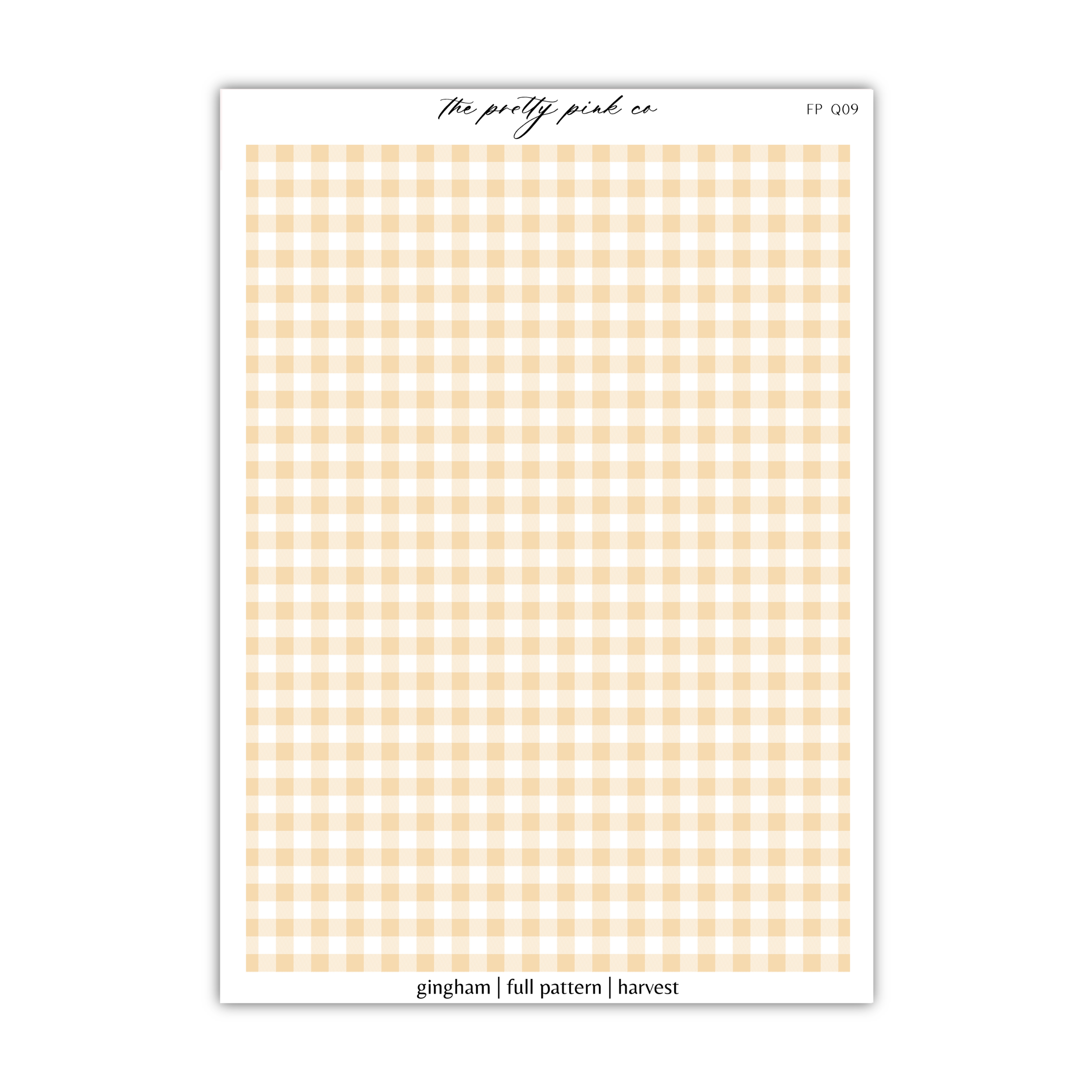 a yellow and white gingham checkered paper