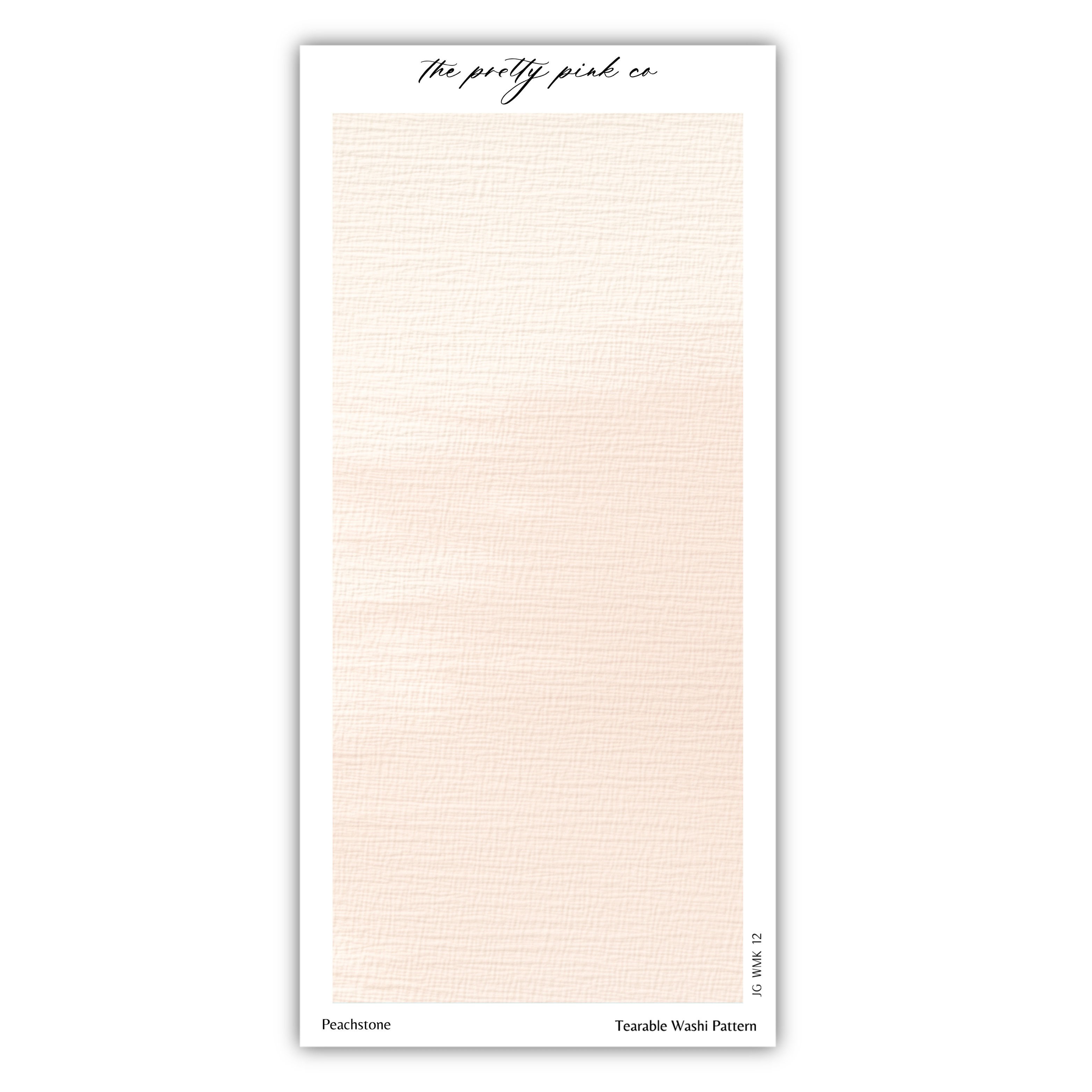 The image is a rectangular piece of paper with a pale pink background and a white border.