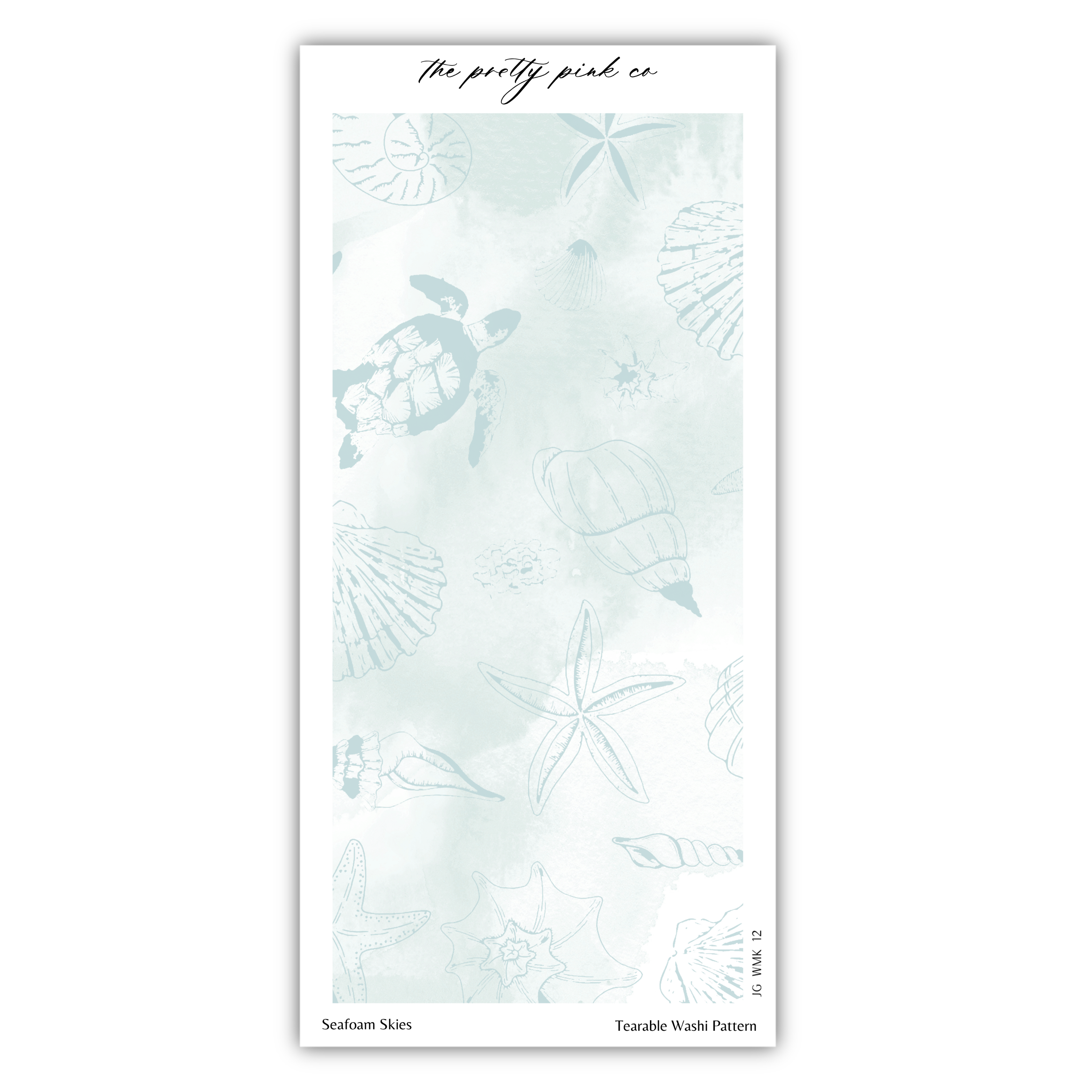 The image is a collage of various sea-themed illustrations, including sea creatures, shells, and starfish, arranged in a visually appealing manner.