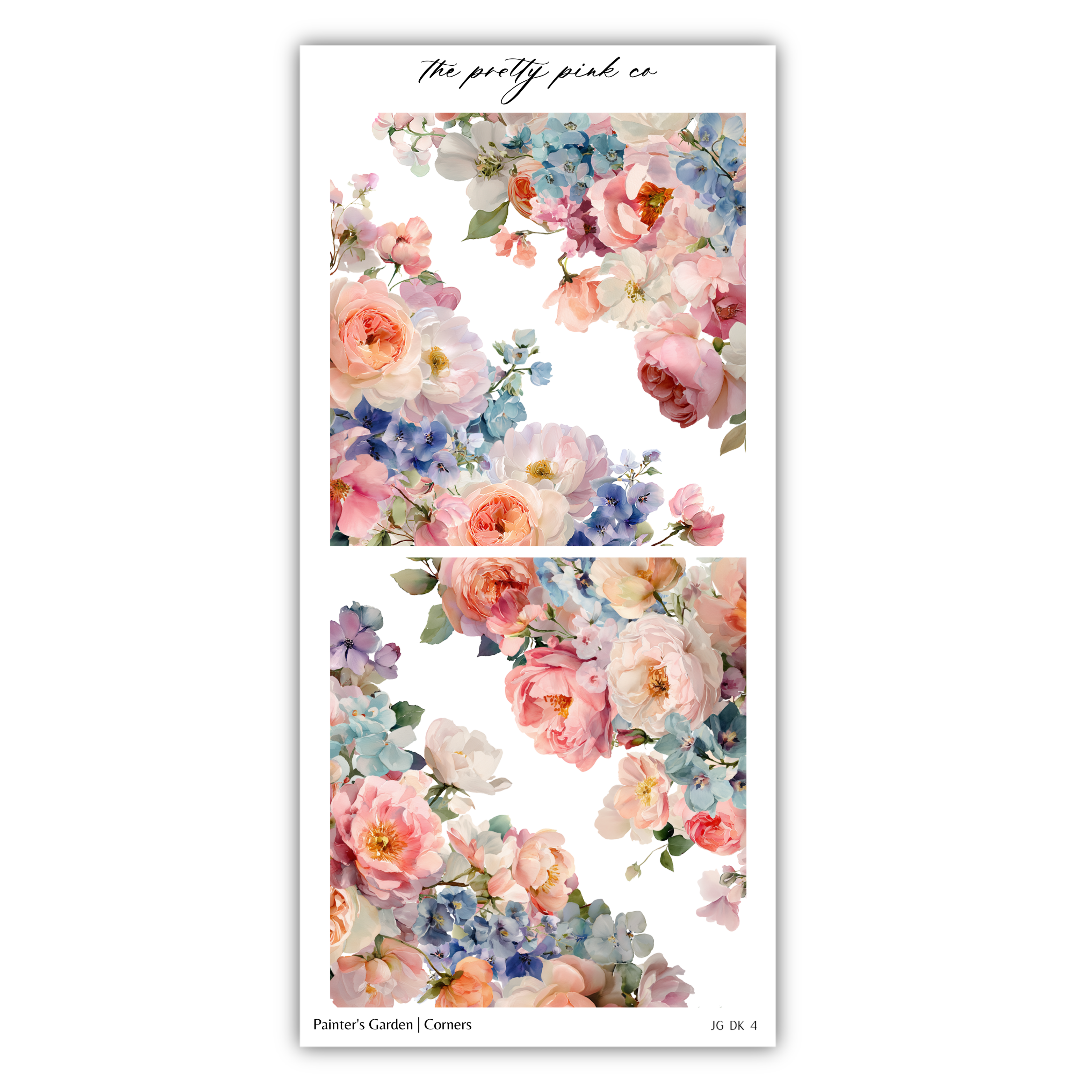 The image is a collage of two floral images, each featuring a variety of colorful flowers such as roses, peonies, and hydrangeas. The images are arranged in a vertical format, with the top image on the left and the bottom image on the right. The flowers in the images are vibrant and diverse, creating a visually appealing and harmonious composition.