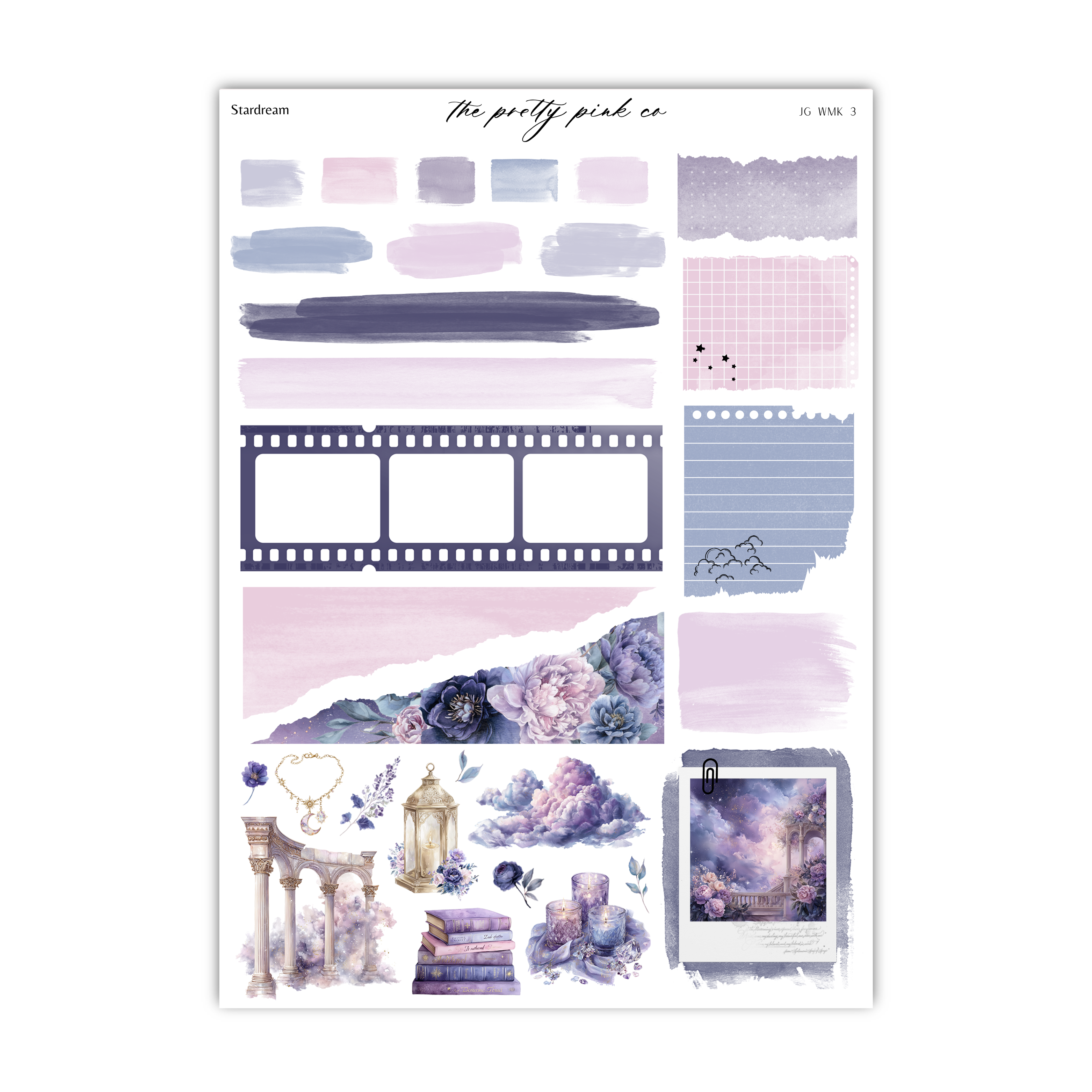 various artistic elements, including a film strip, a collage of different images, and a photograph. The image is a collage of multiple images, and it is not described in detail.