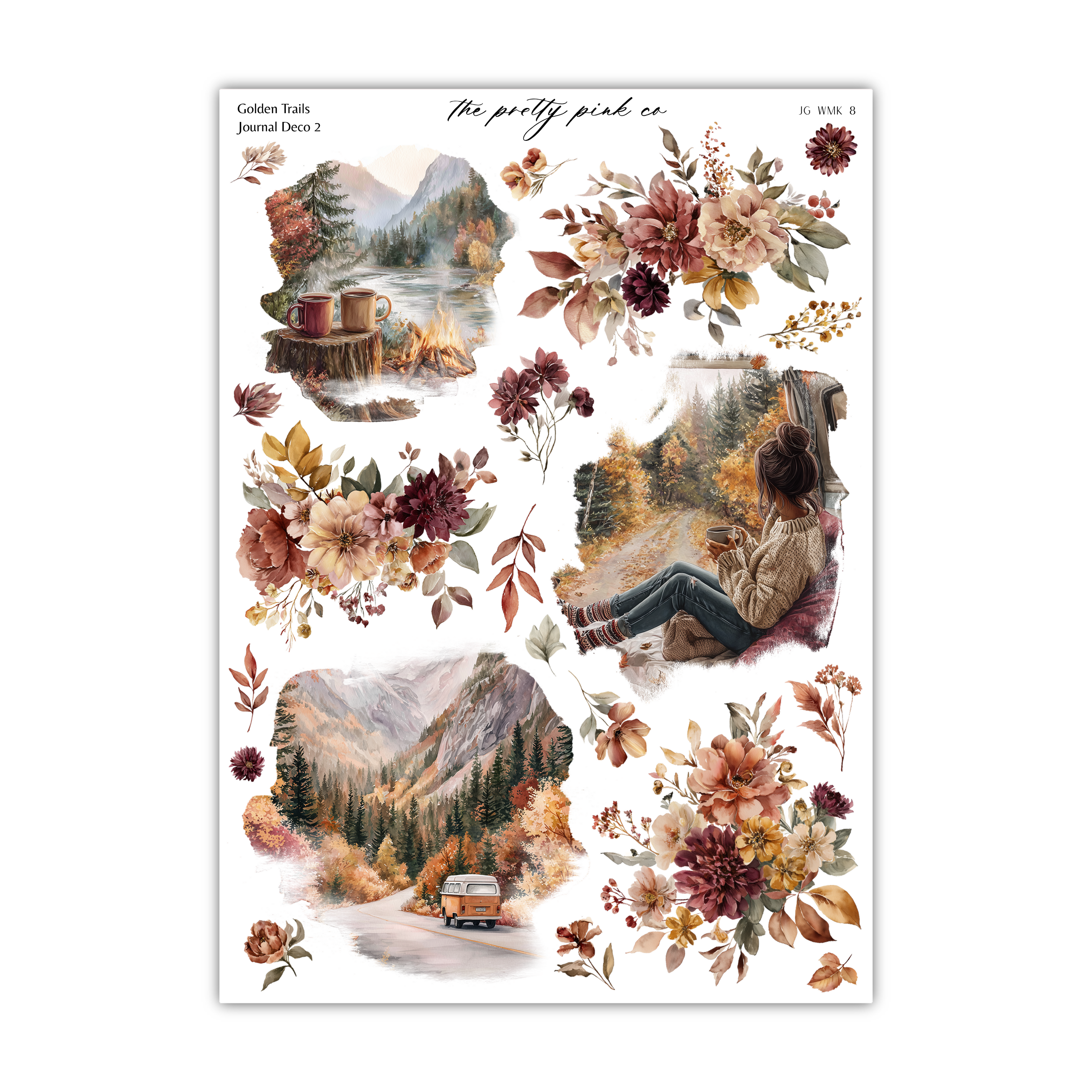 The image is a collage of various nature-themed images, including a scenic landscape, a person sitting in a vehicle, and a person sitting on a bench. The collage is filled with vibrant colors and intricate details, creating a visually appealing and artistic composition.