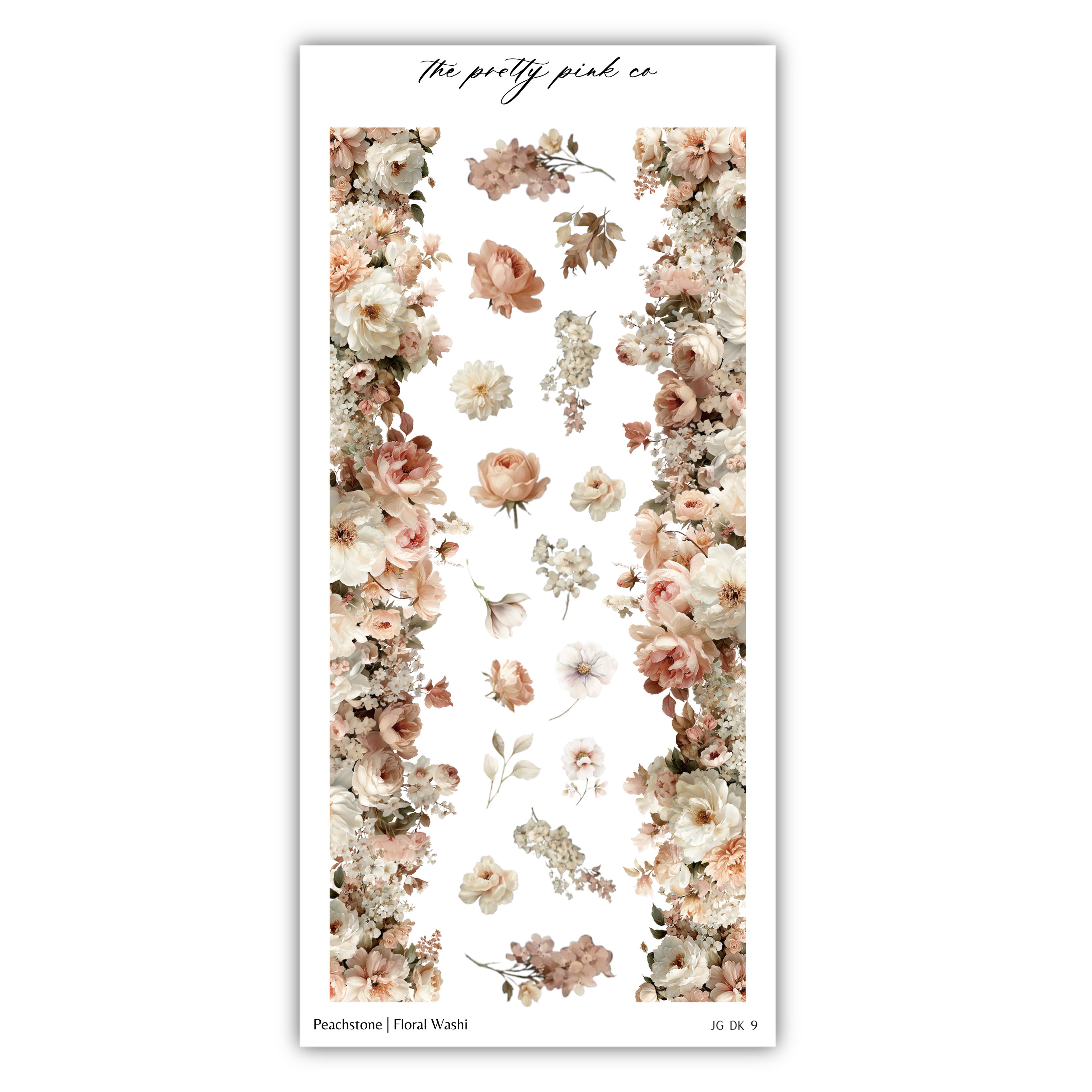 The image is a collage of various floral images, including roses, peonies, and other flowers, arranged in a vertical format.
