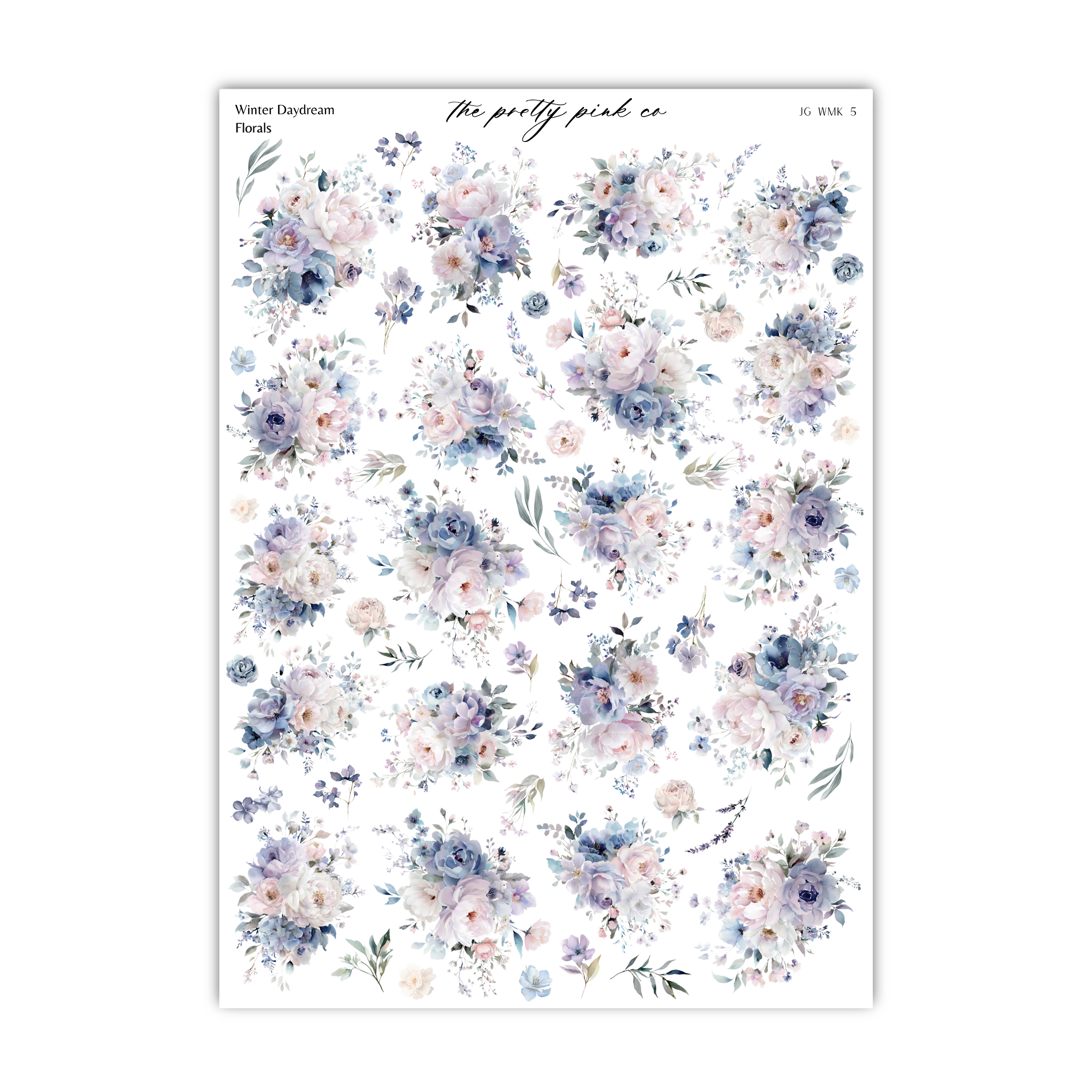 The image is a collage of various floral designs, including different types of flowers and leaves, arranged in a visually appealing manner.