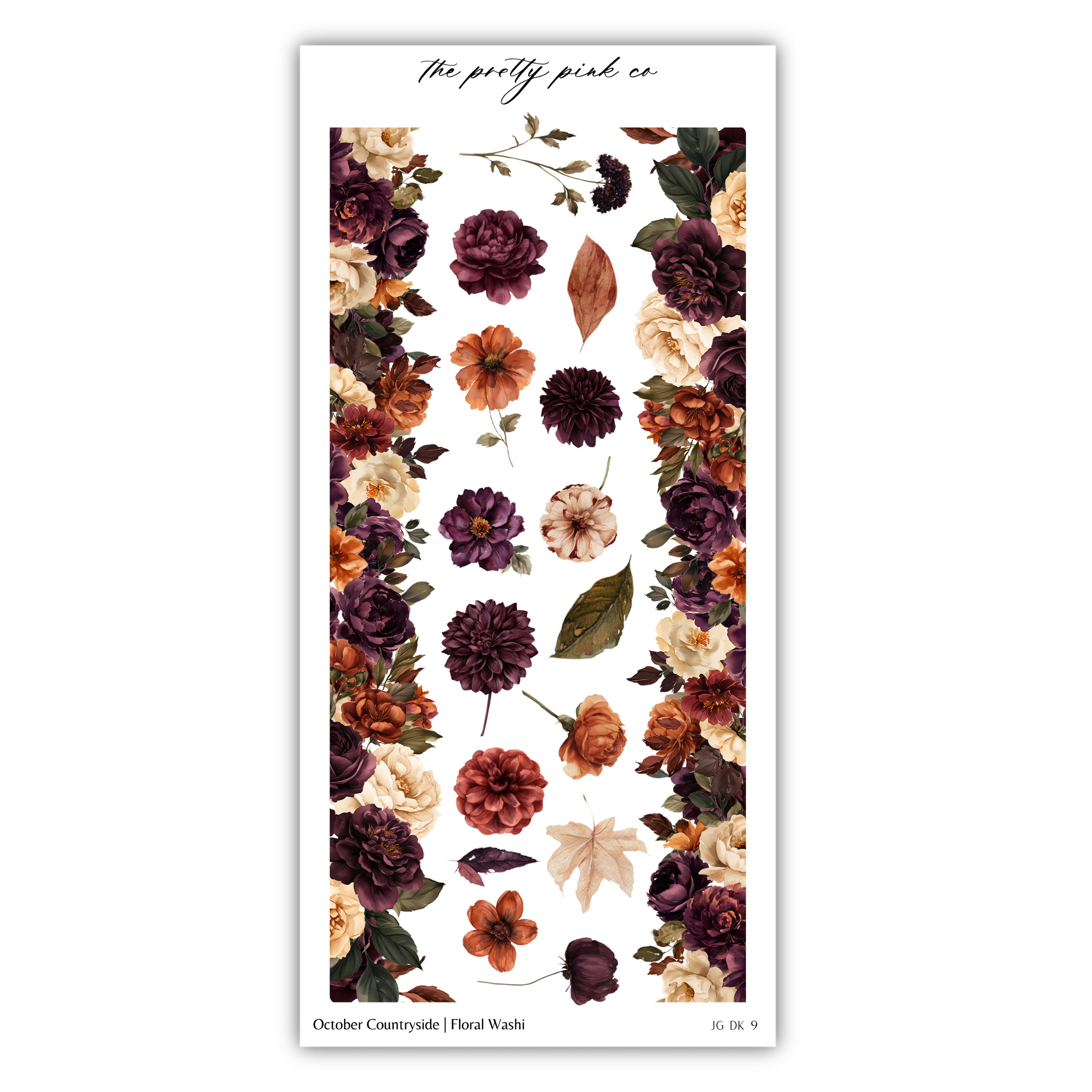 The image is a collage of various floral elements, including different types of flowers and leaves, arranged in a visually appealing manner.