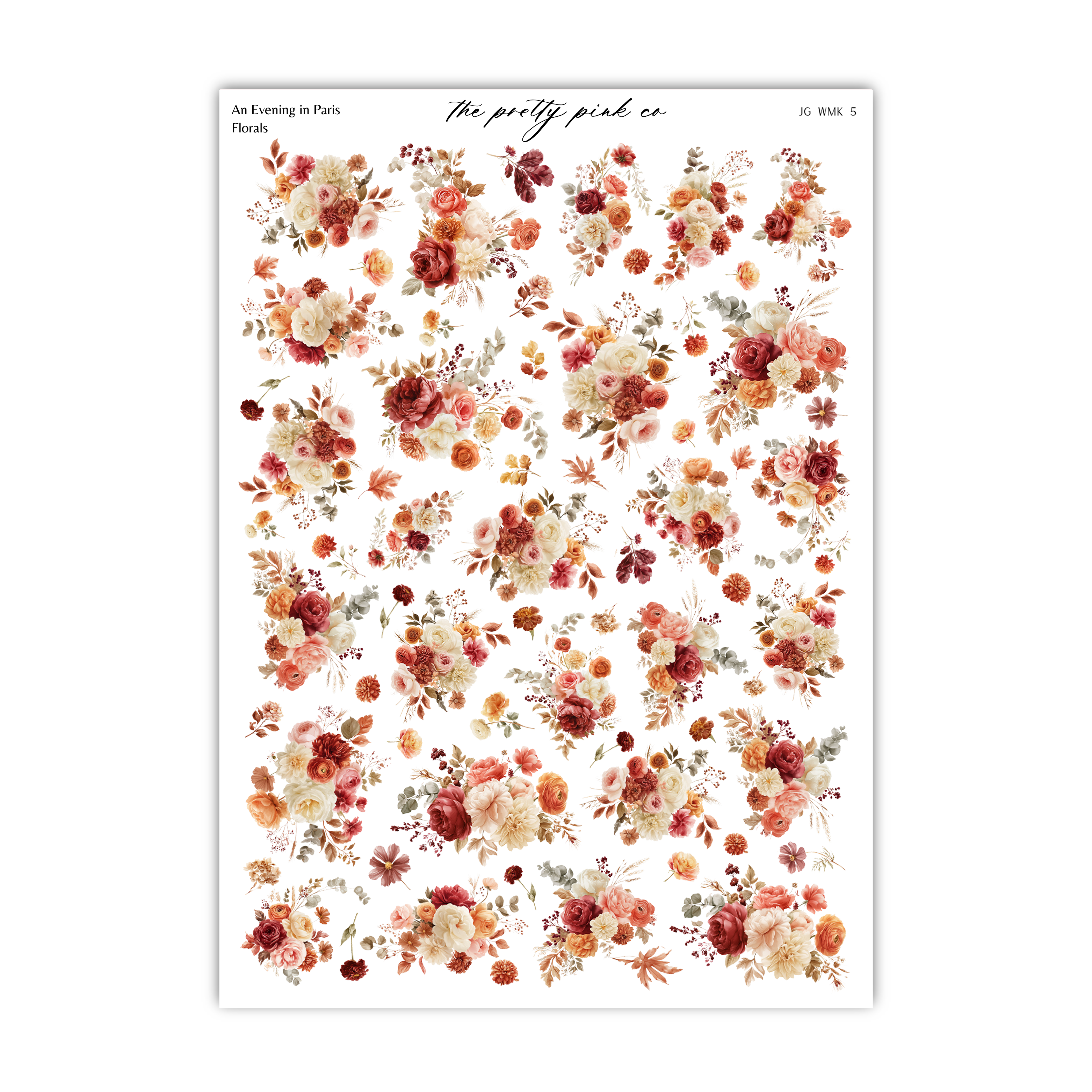 The image is a collage of various floral images, including roses, peonies, and other flowers, arranged in a visually appealing manner.