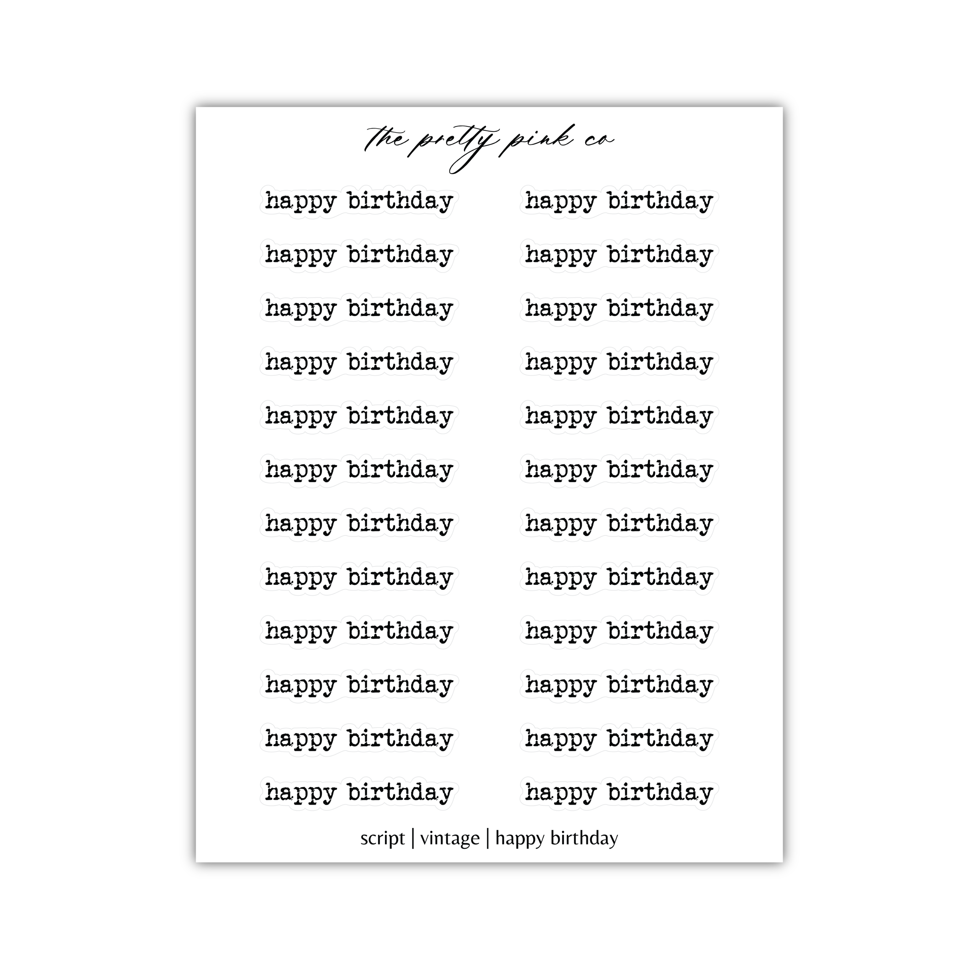 a birthday card with the words happy birthday on it