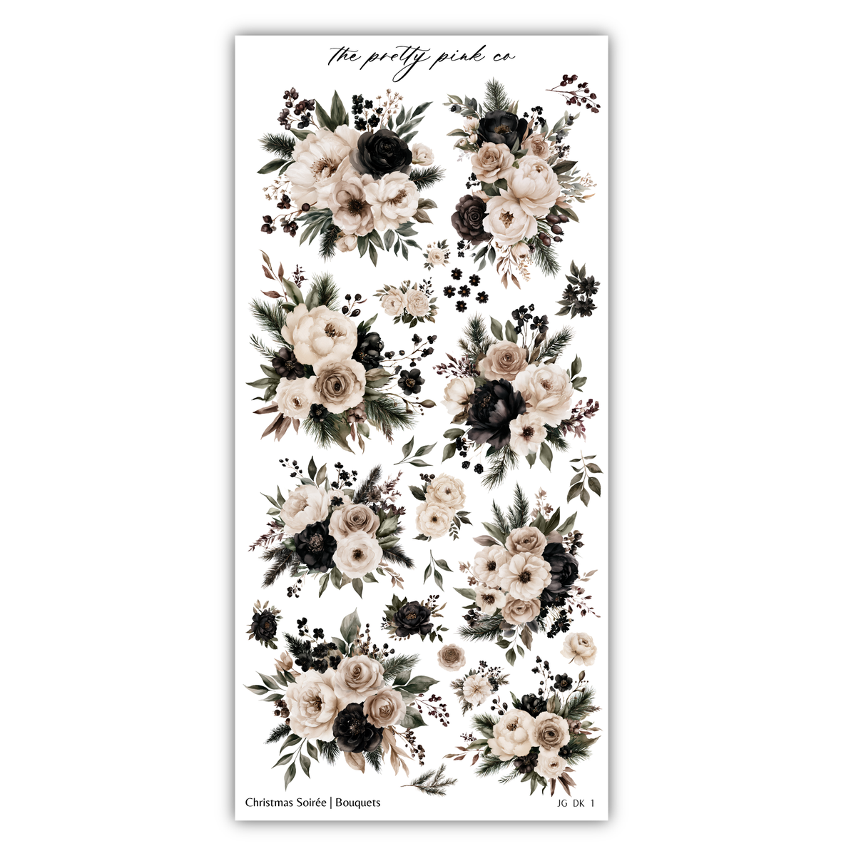 a collection of floral arrangements, including various types of flowers and foliage, arranged in a visually appealing manner.