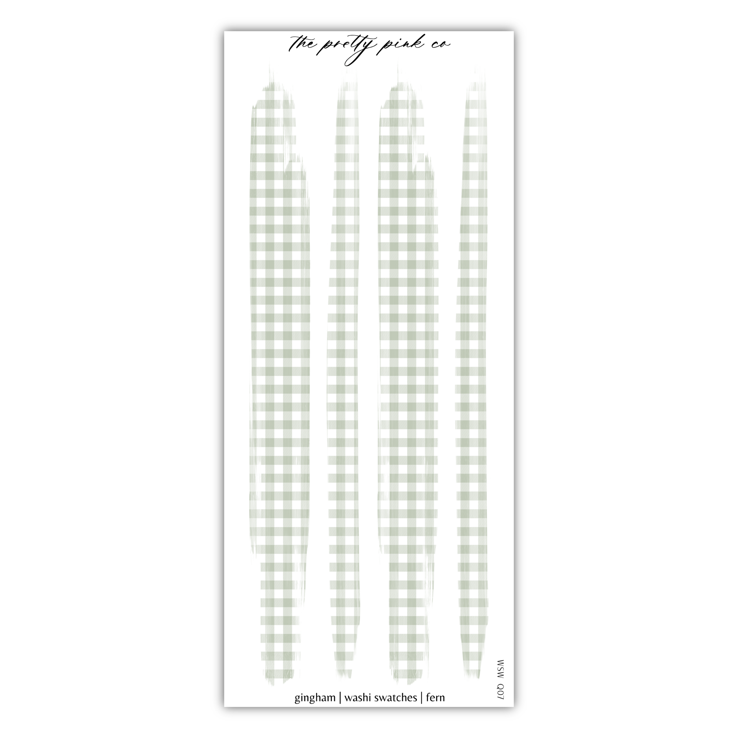 a green and white checkered pattern sticker