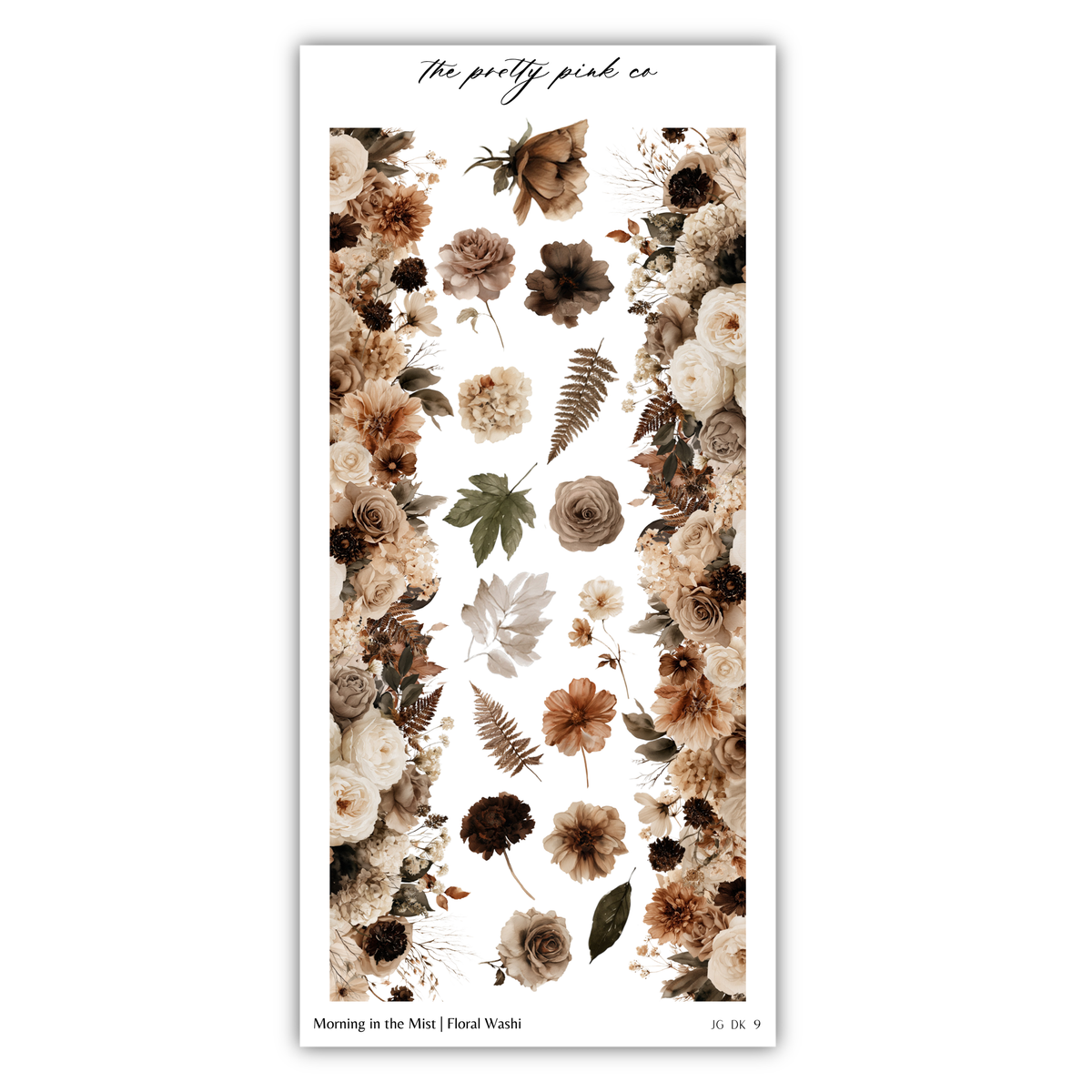 The image is a collage of various floral elements, including roses, leaves, and other flowers, arranged in a visually appealing manner.