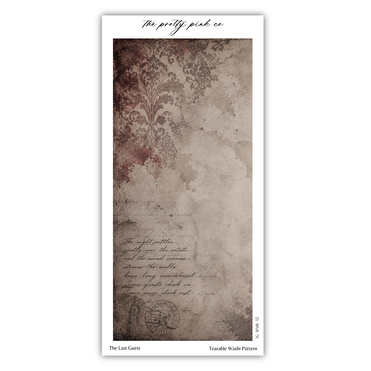 The image is a text-based collage with a vintage-style background featuring a floral pattern and handwritten text.