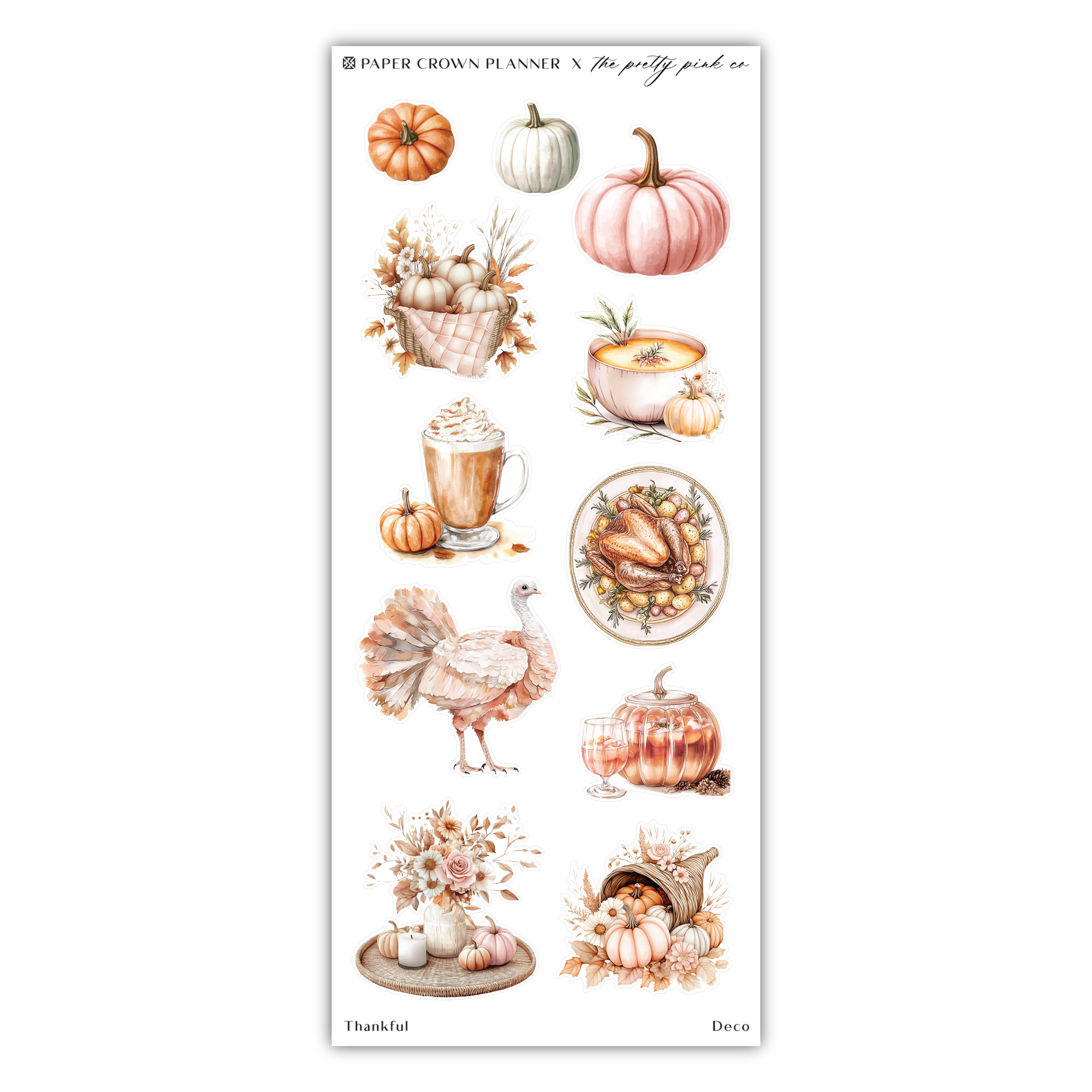 a sticker of thanksgiving stickers