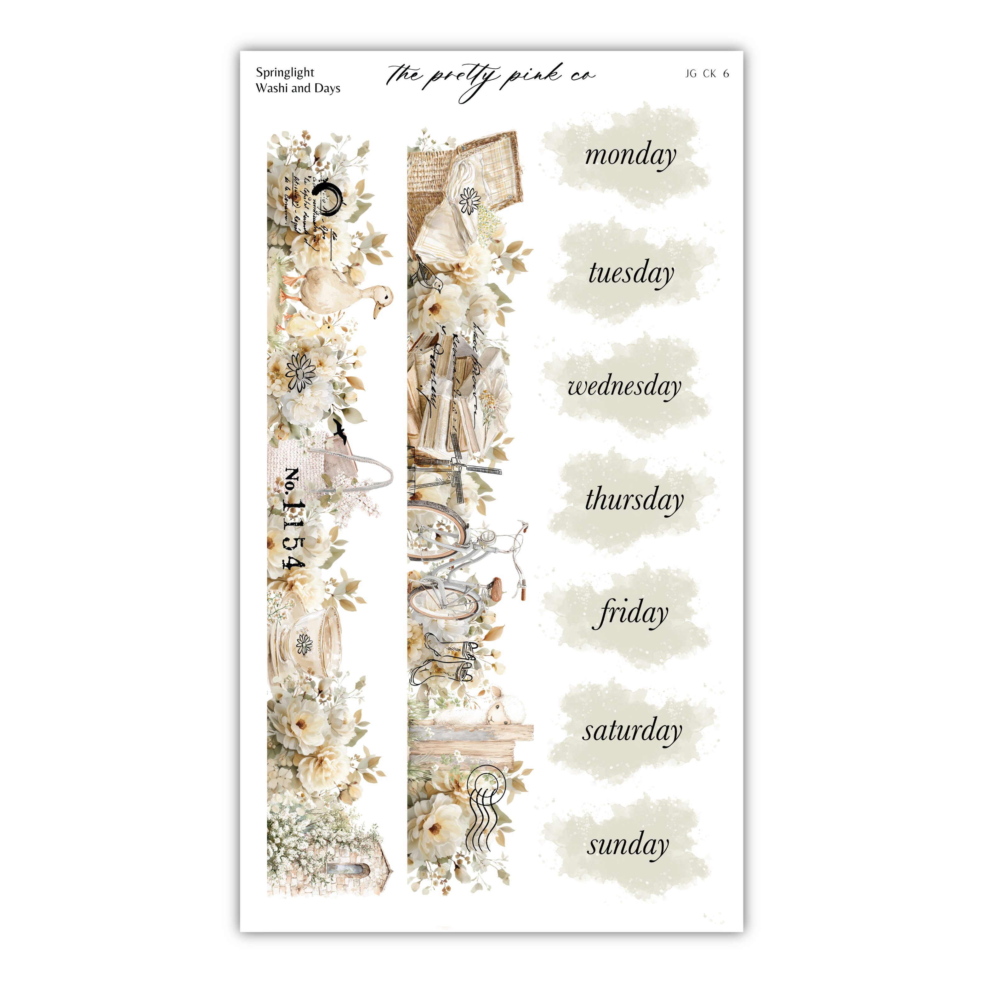 The image is a poster or flyer with a floral design and text, likely used for scheduling or planning purposes.