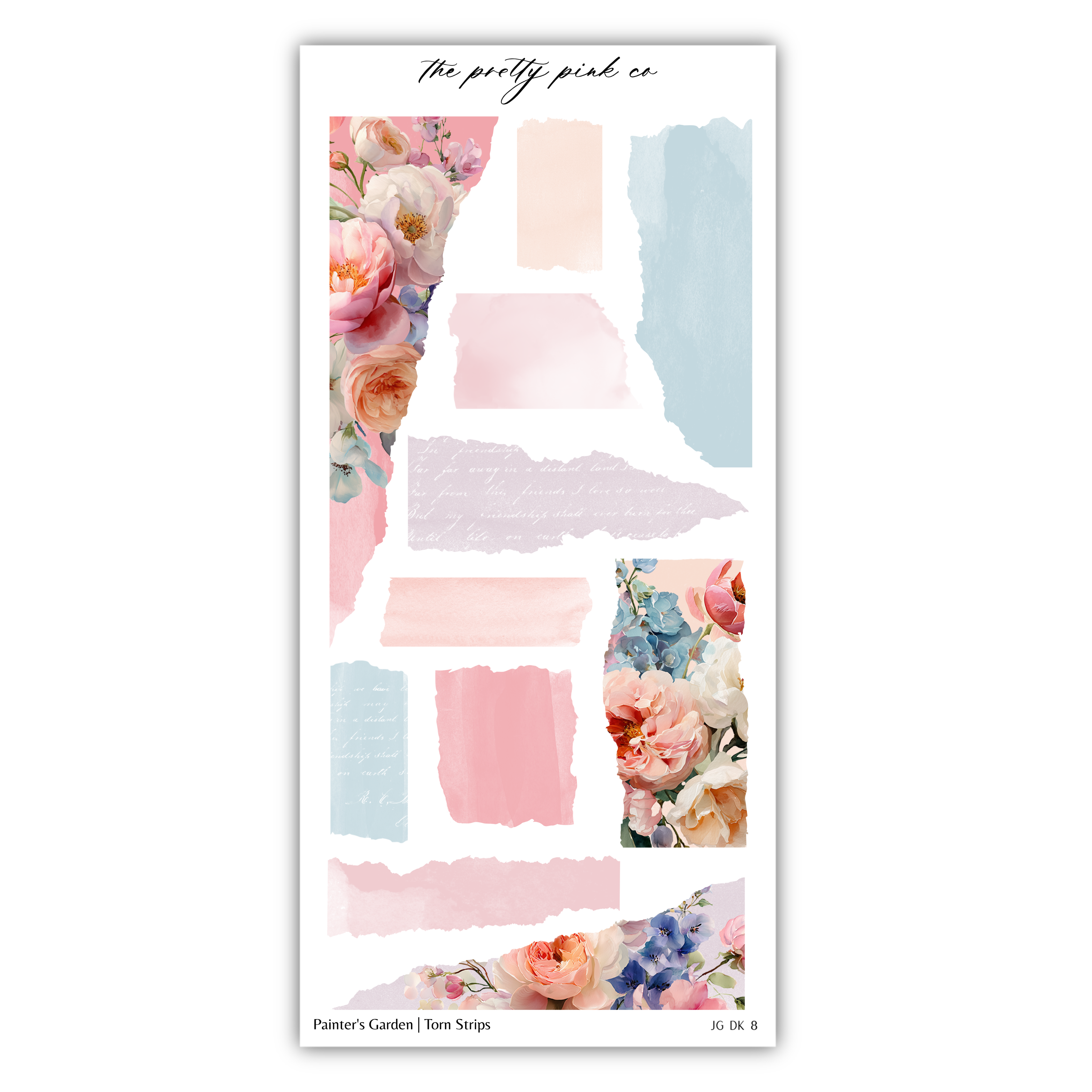 The image is a collage of various images featuring floral elements, including pink and blue flowers, and abstract shapes. The collage appears to be a creative and artistic composition, showcasing different textures, colors, and patterns.
