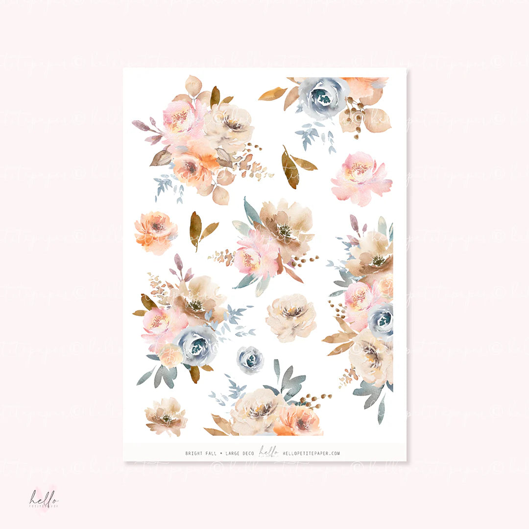 The image is a collage of various watercolor floral designs, featuring a variety of flowers and leaves in shades of pink, blue, and green.