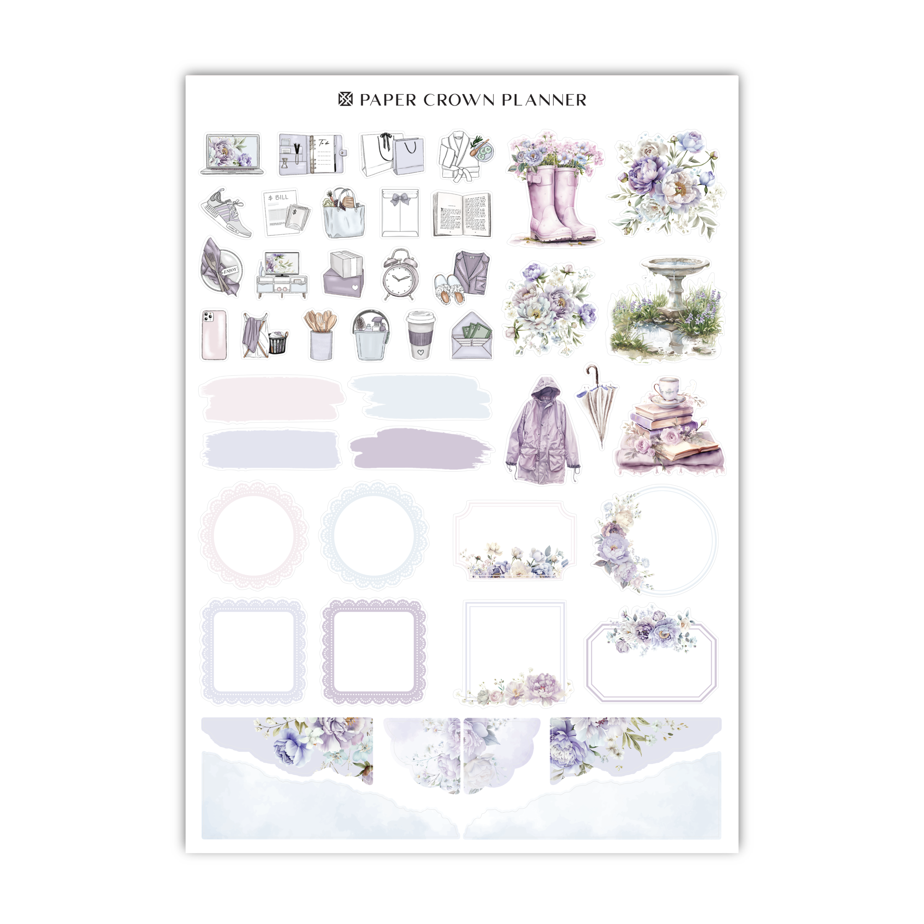 paper crown planner stickers