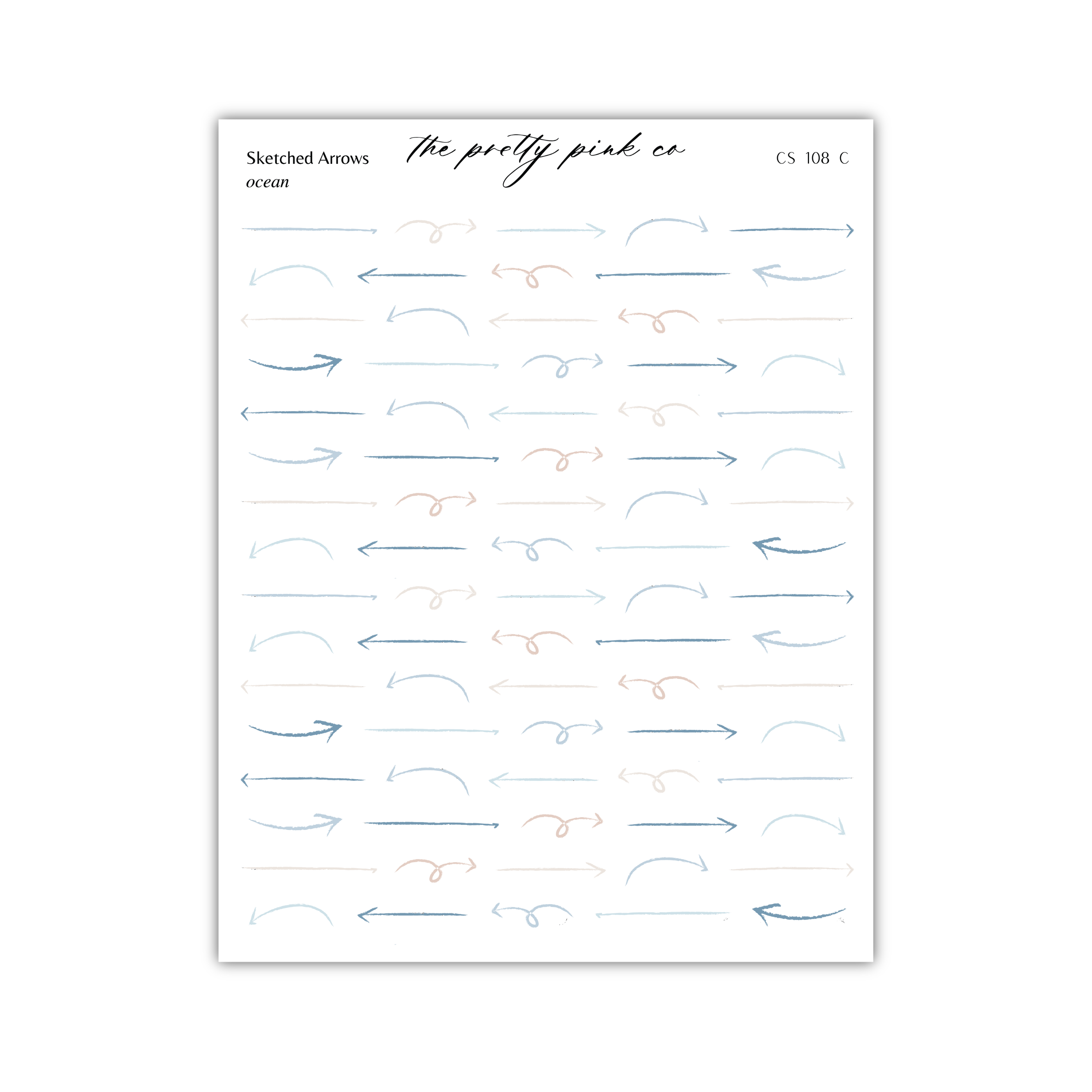 a grid of various hand-drawn arrows in different colors and styles, arranged in a visually appealing manner.