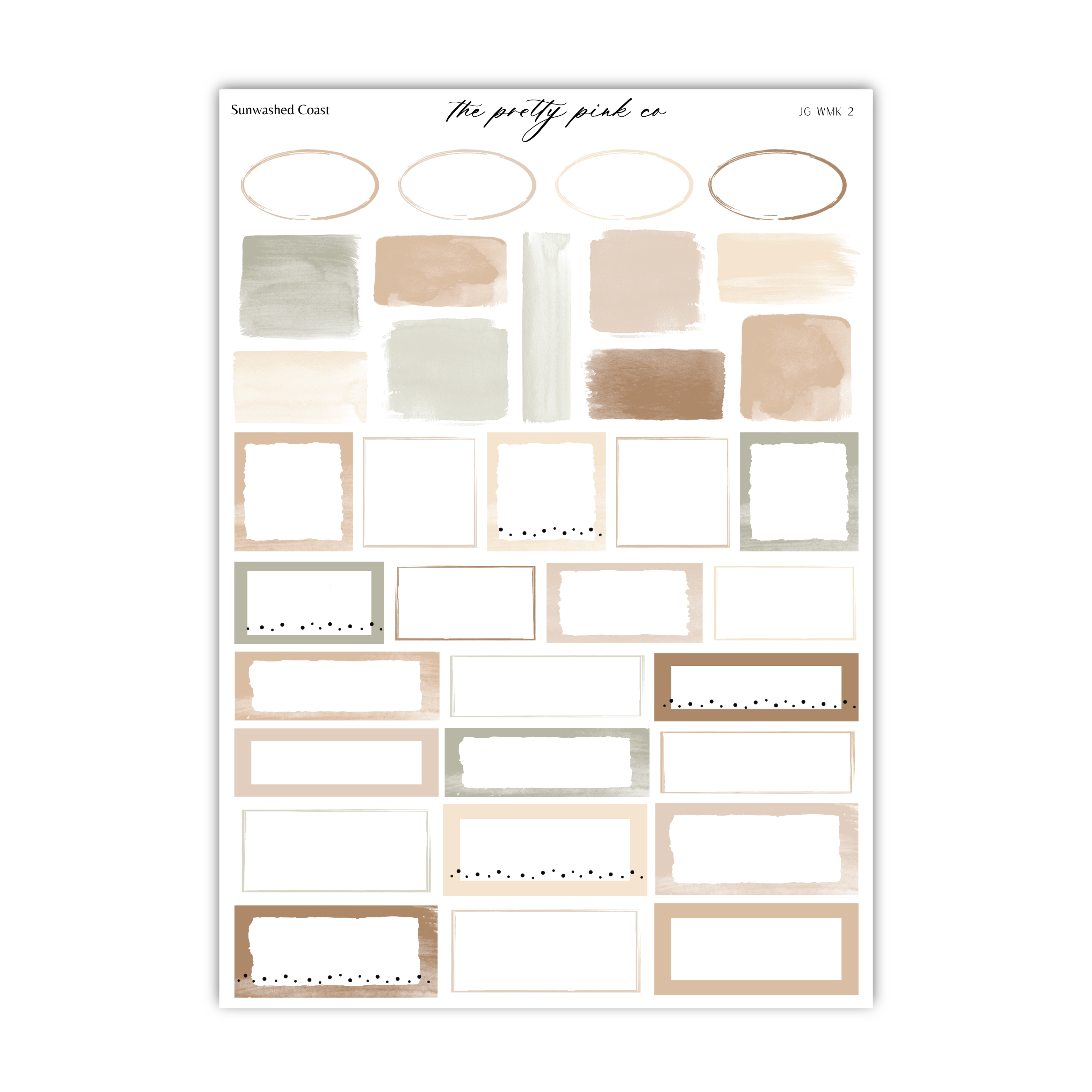a collection of various shapes and patterns, including circles, rectangles, and other abstract designs, arranged in a grid format.