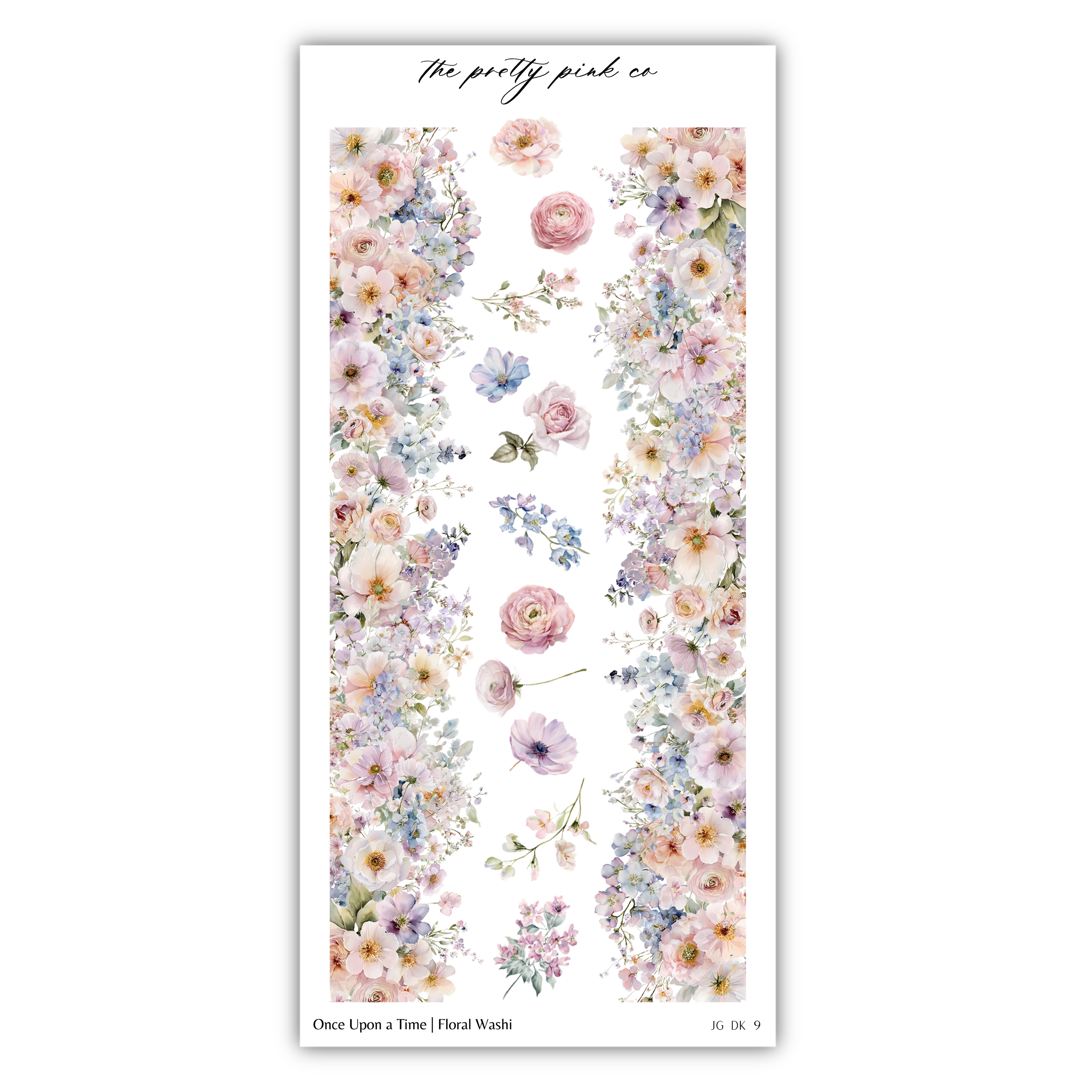 The image is a collage of various floral images, including flowers and leaves, arranged in a vertical column. The text "Once Upon a Time (Floral Waste)" is visible, suggesting that the images are related to the theme of floral waste.