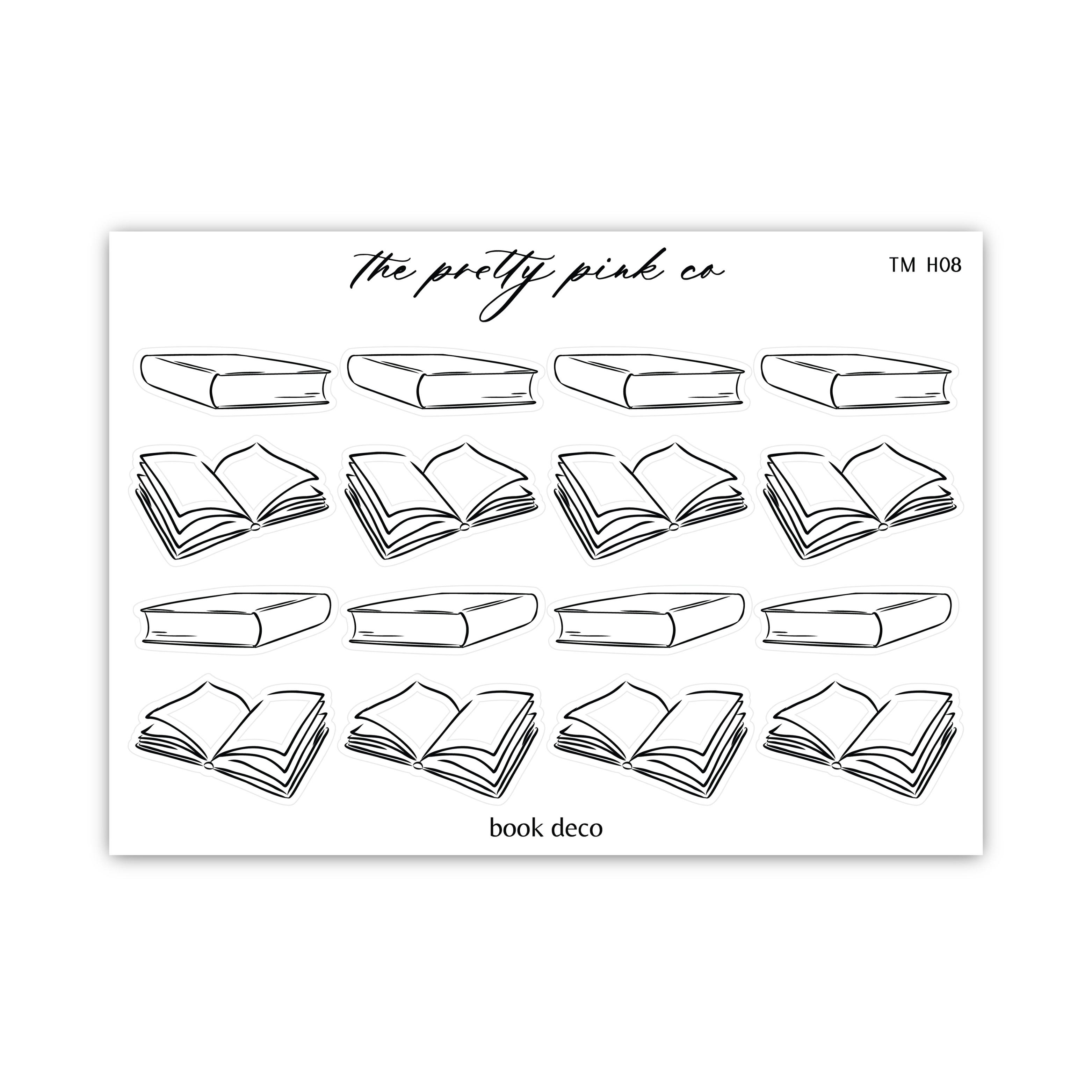 a black and white drawing of a book