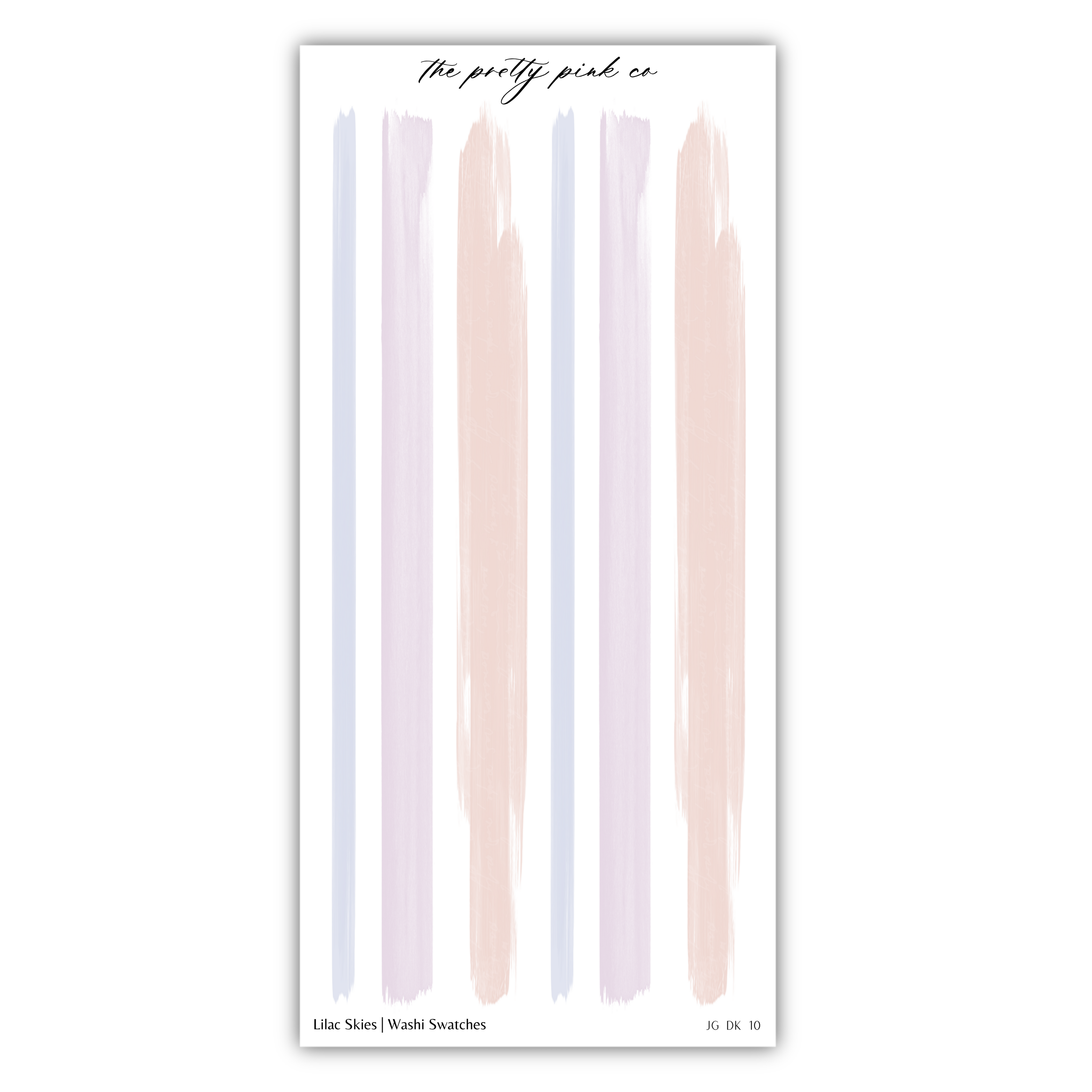 The image is a collage of various pastel-colored vertical stripes, including shades of blue, pink, and peach.