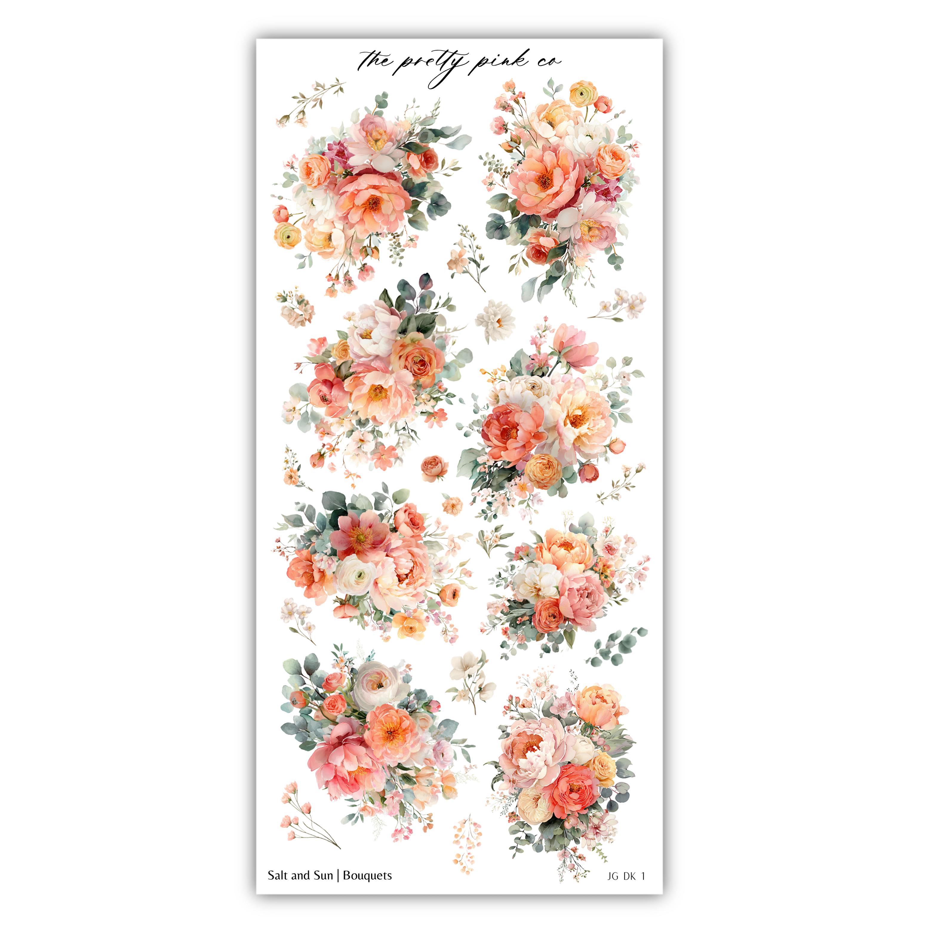 a collection of floral arrangements, including various types of flowers and foliage, arranged in a visually appealing manner.