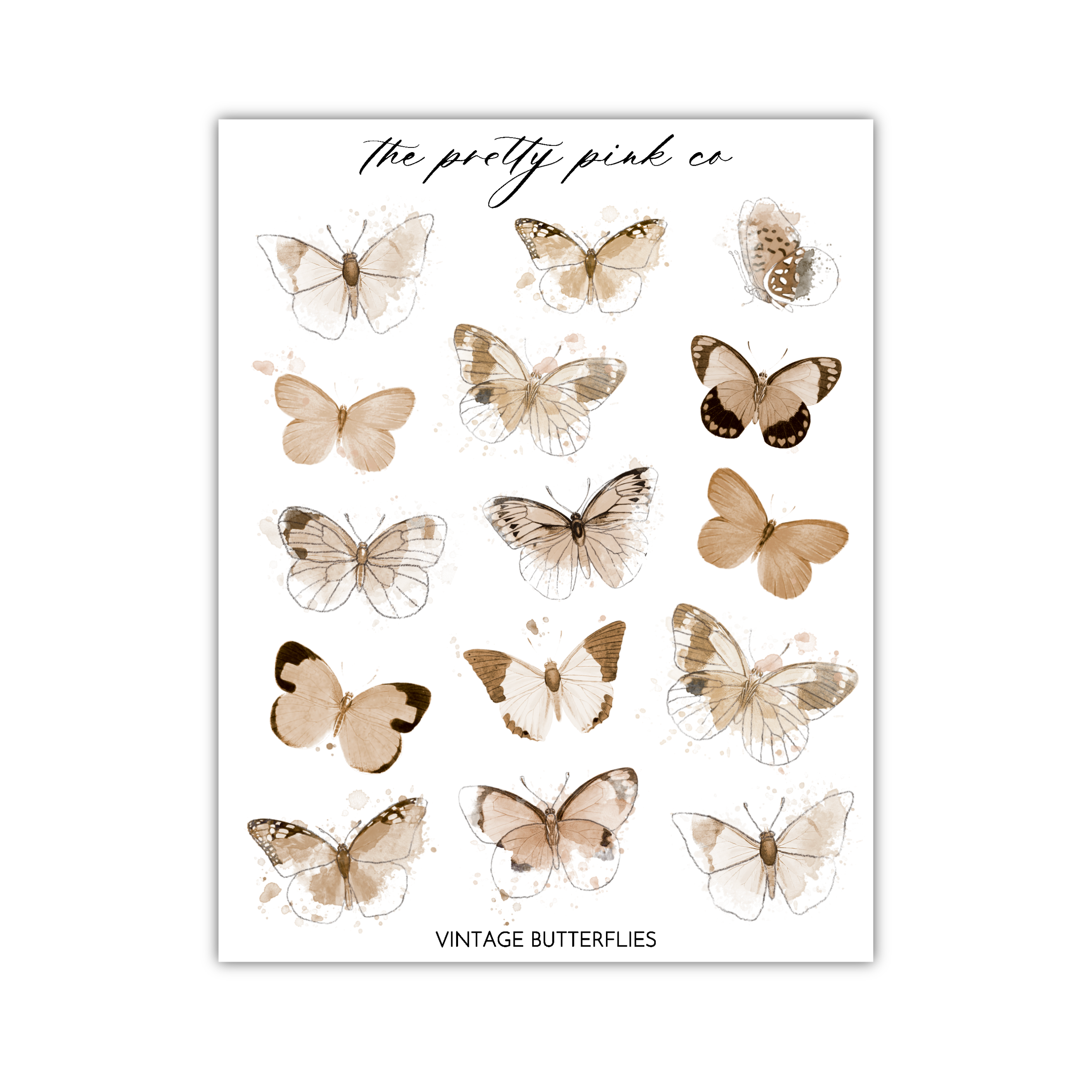 Vintage Butterflies – The Pretty Pink Co