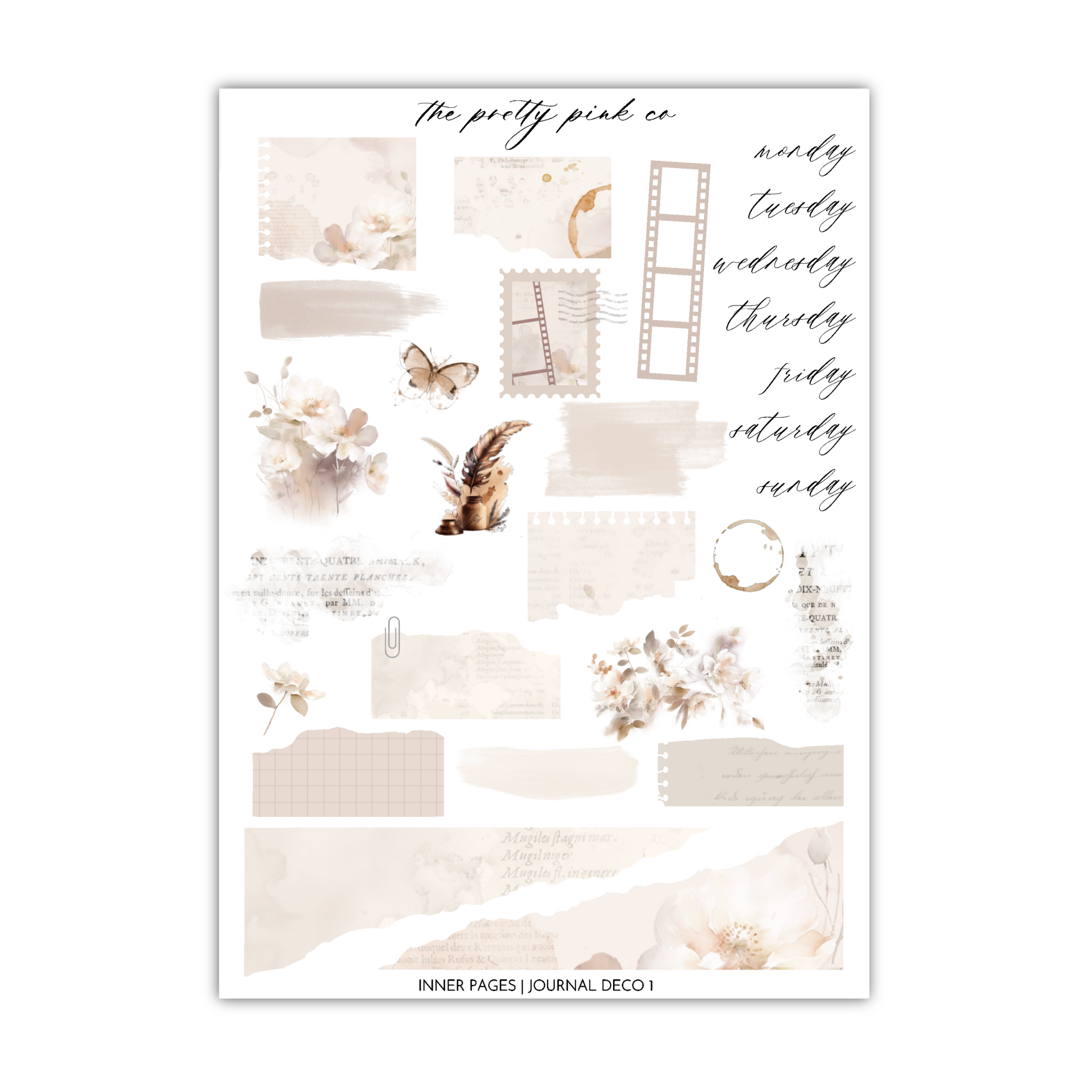 Inner Pages | Journaling Kit