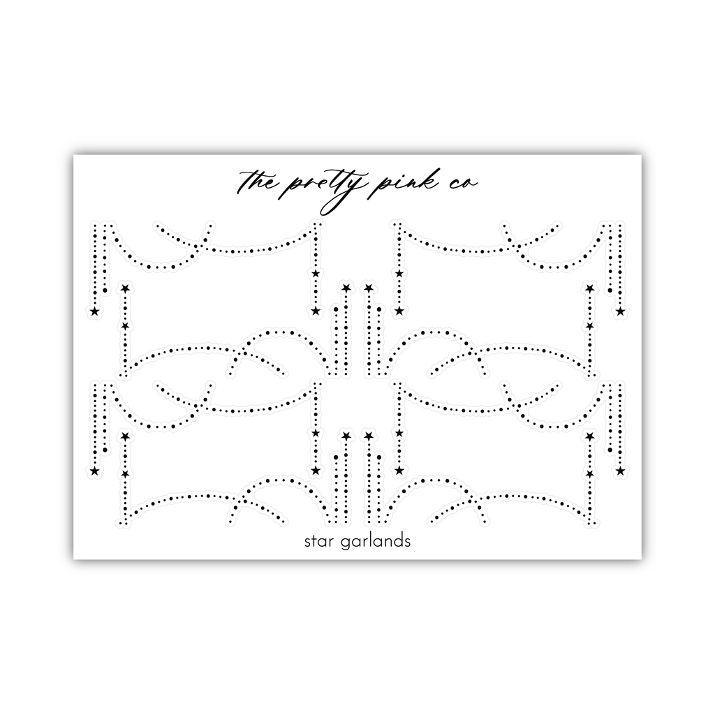 the pattern for the star grids is shown in black and white