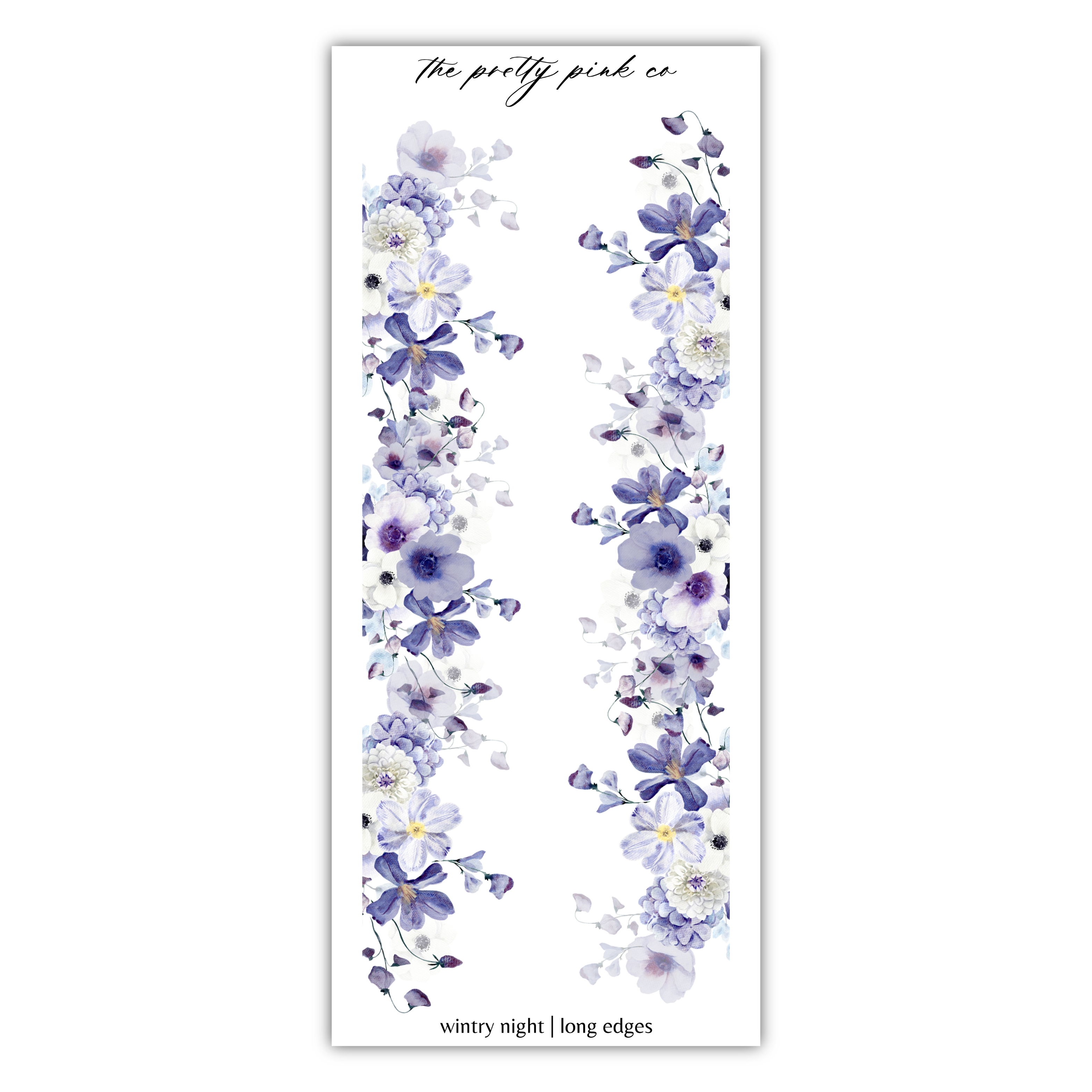 a sticker with flowers and words on it
