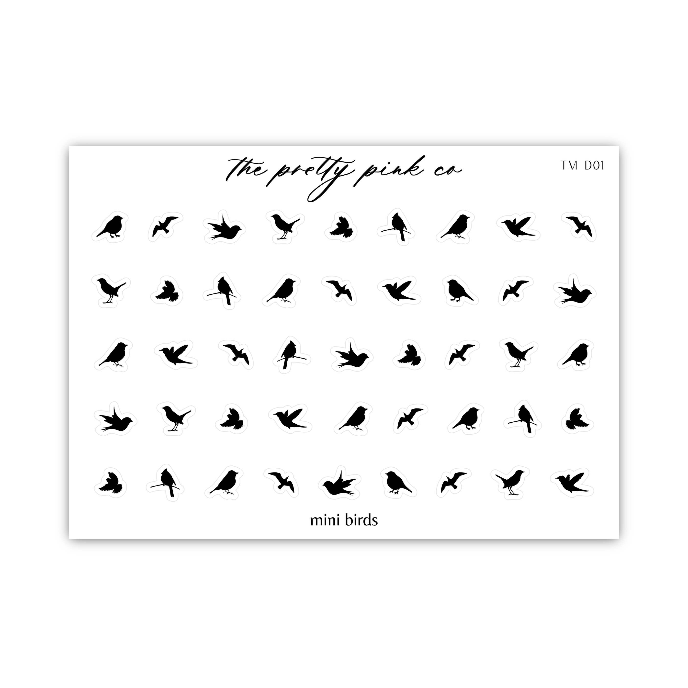a black and white photo of birds on a white background
