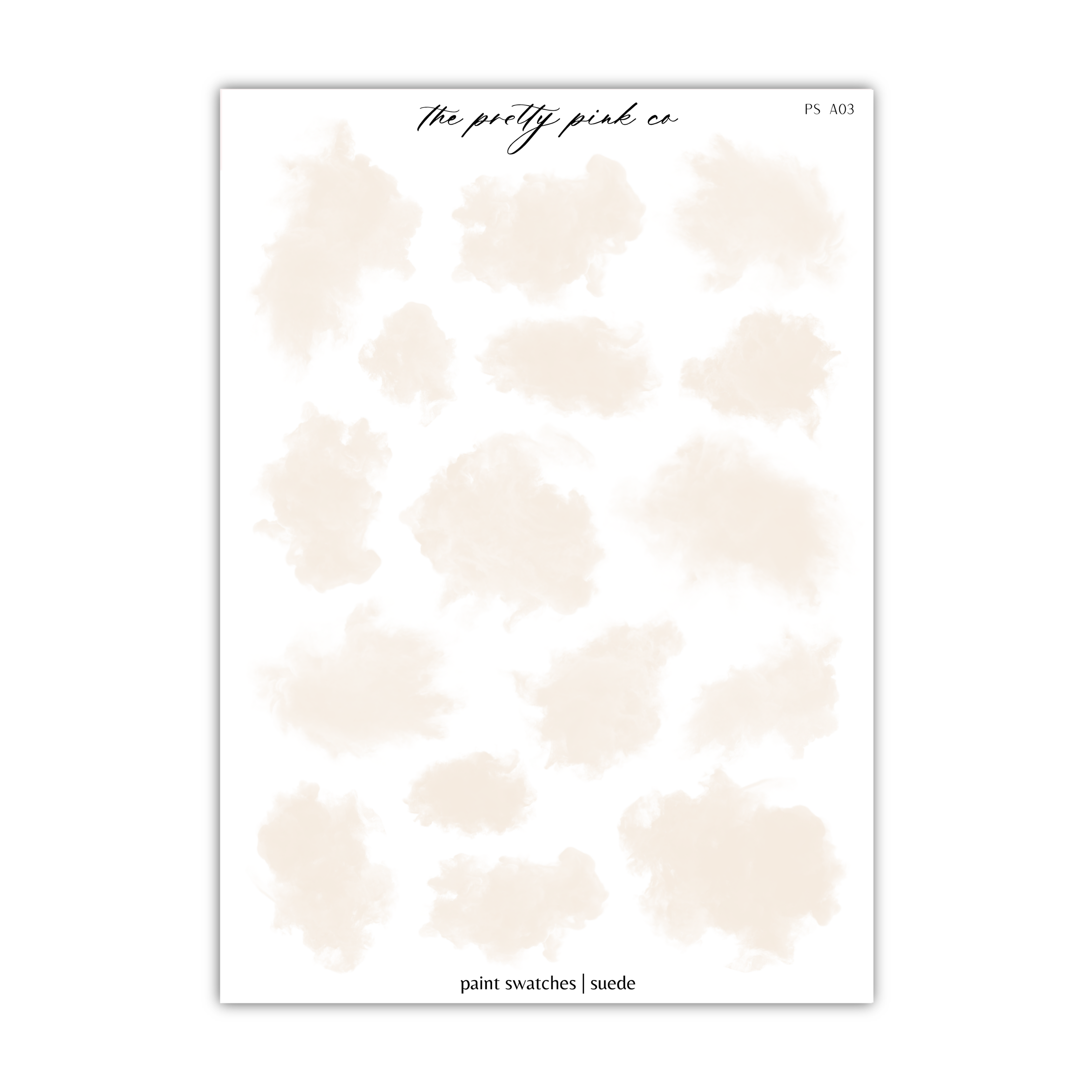 a sheet of paper with a white background