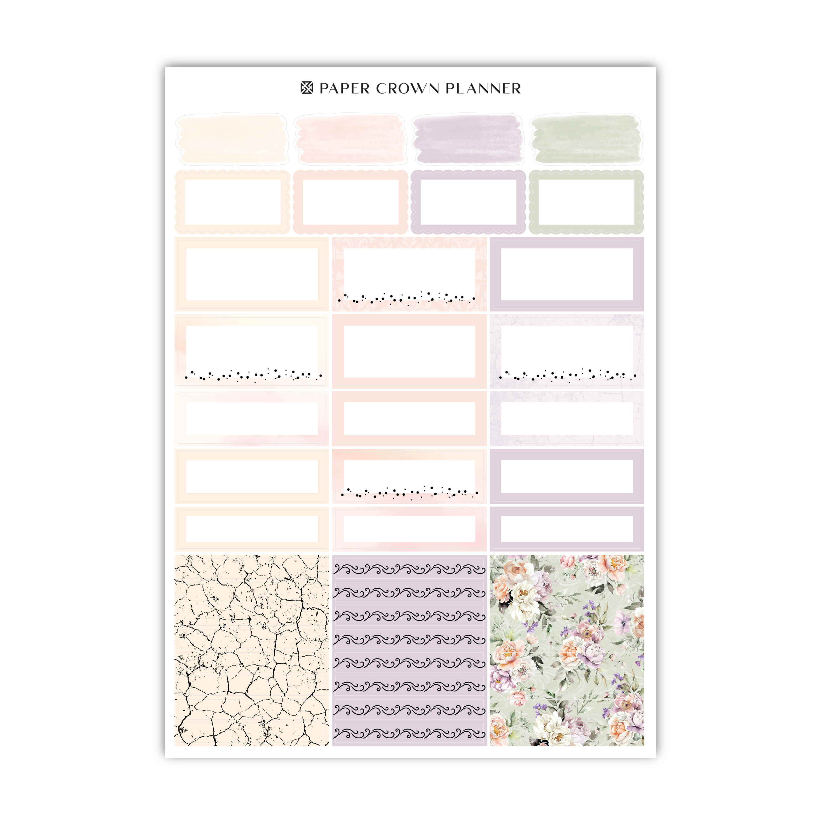 a printable planner with a variety of different patterns
